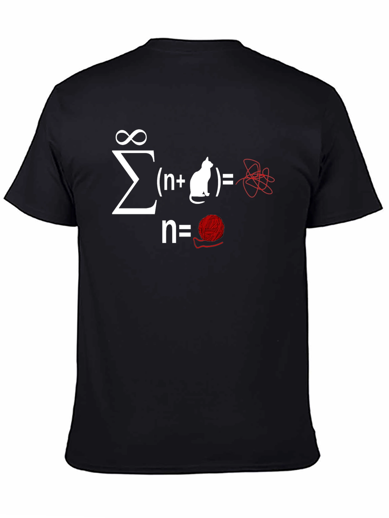 Math Cat Equation T-Shirt - Sum of Yarn Chaos