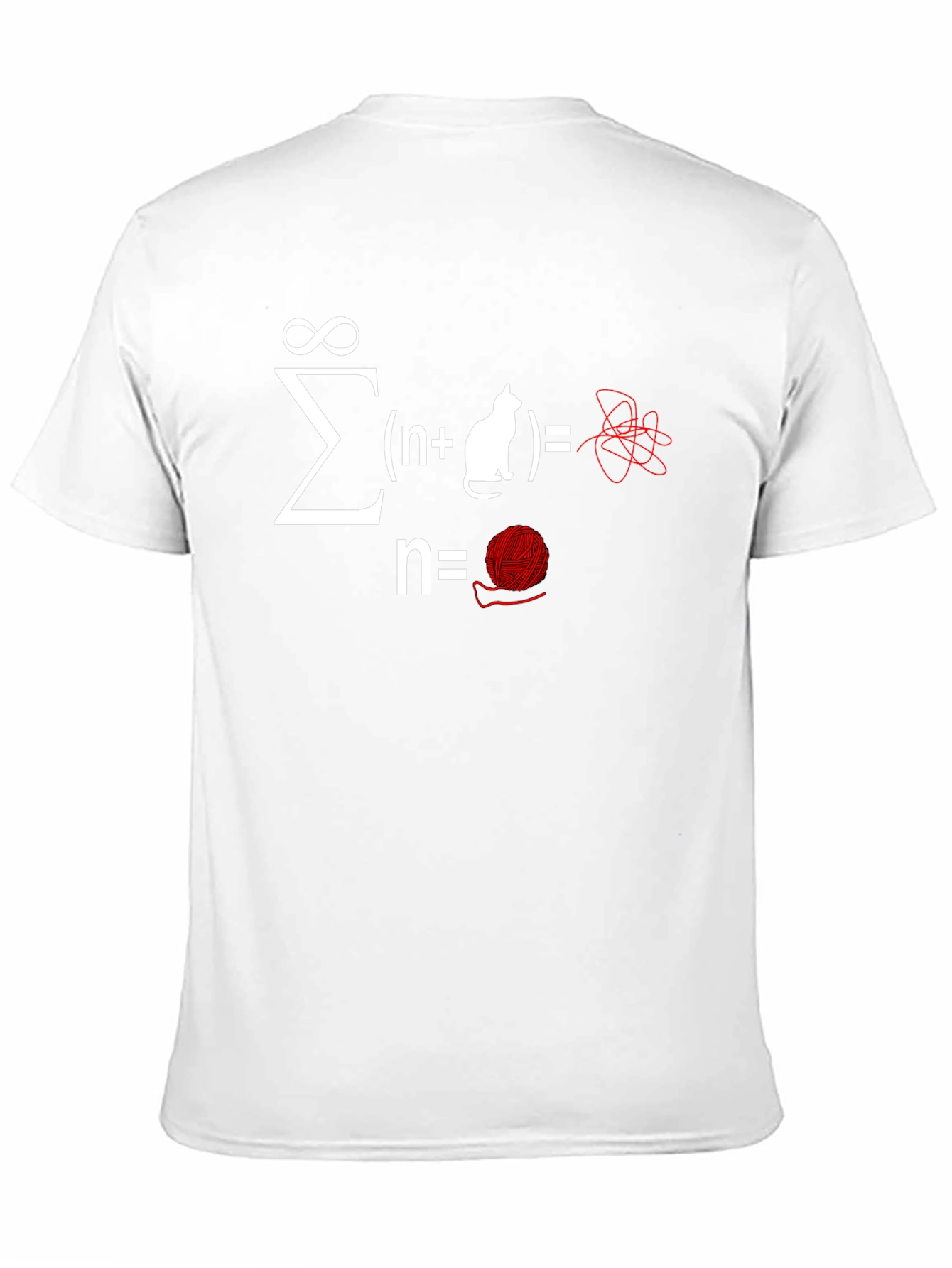Math Cat Equation T-Shirt - Sum of Yarn Chaos