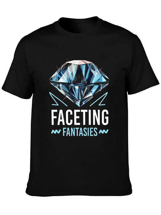 Facetting Fantasies Graphic Tee - Black
