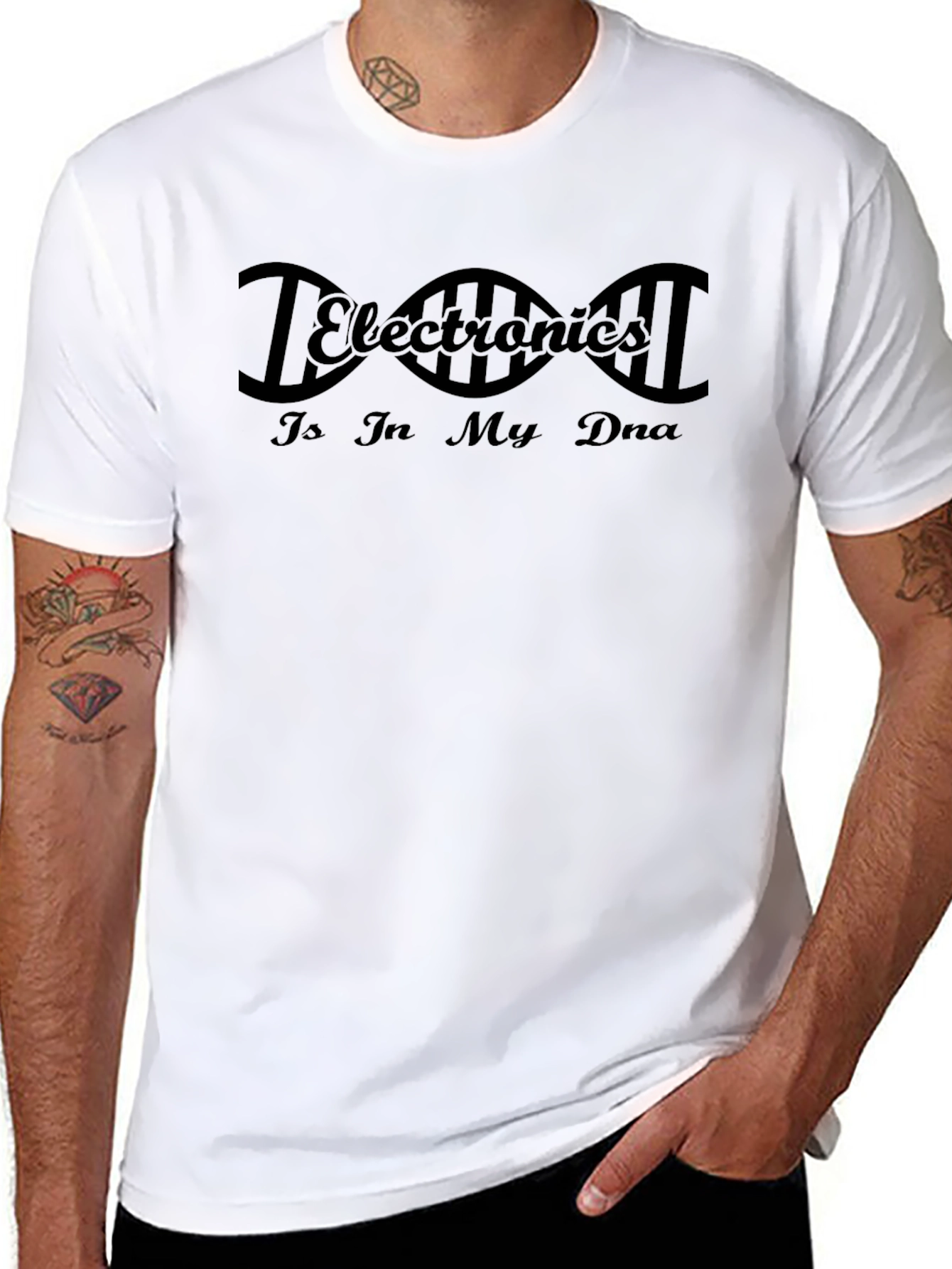 Electronics DNA T-Shirt - Black Science Geek Tee