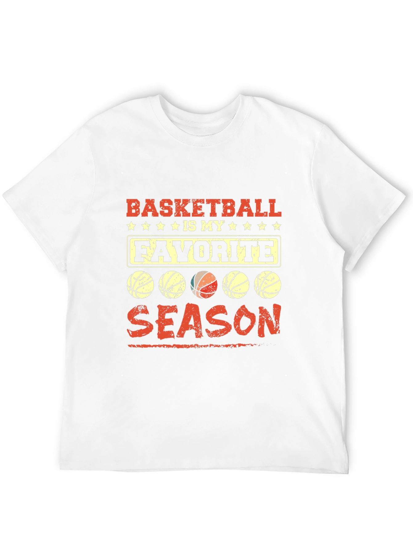 Basketball Is My Favorite Season Black T-Shirt