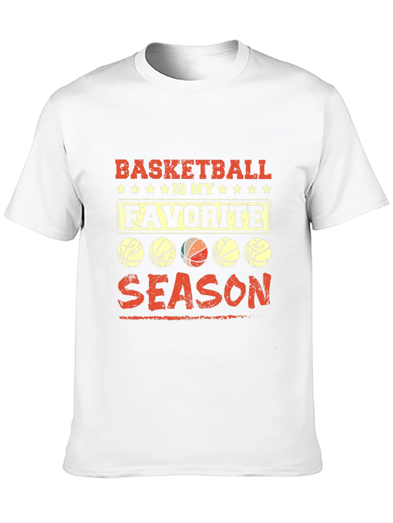 Basketball Is My Favorite Season Black T-Shirt