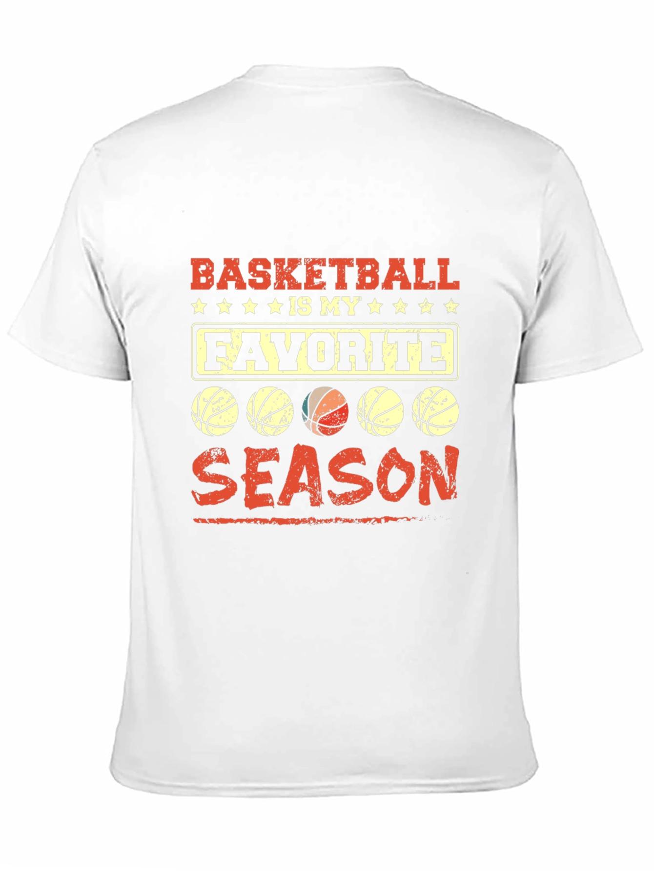 Basketball Is My Favorite Season Black T-Shirt