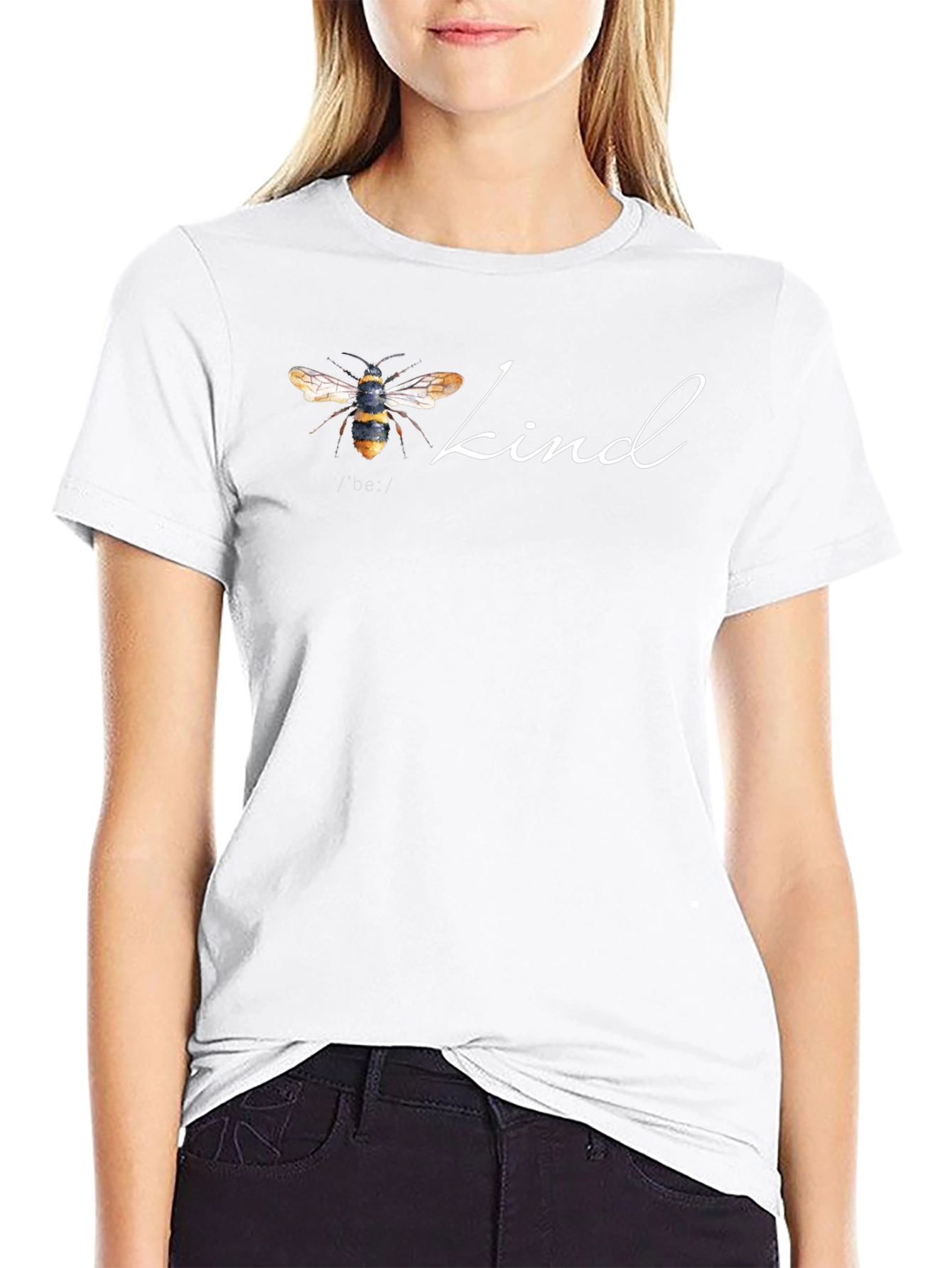 Kind Bee Graphic T-Shirt - Black