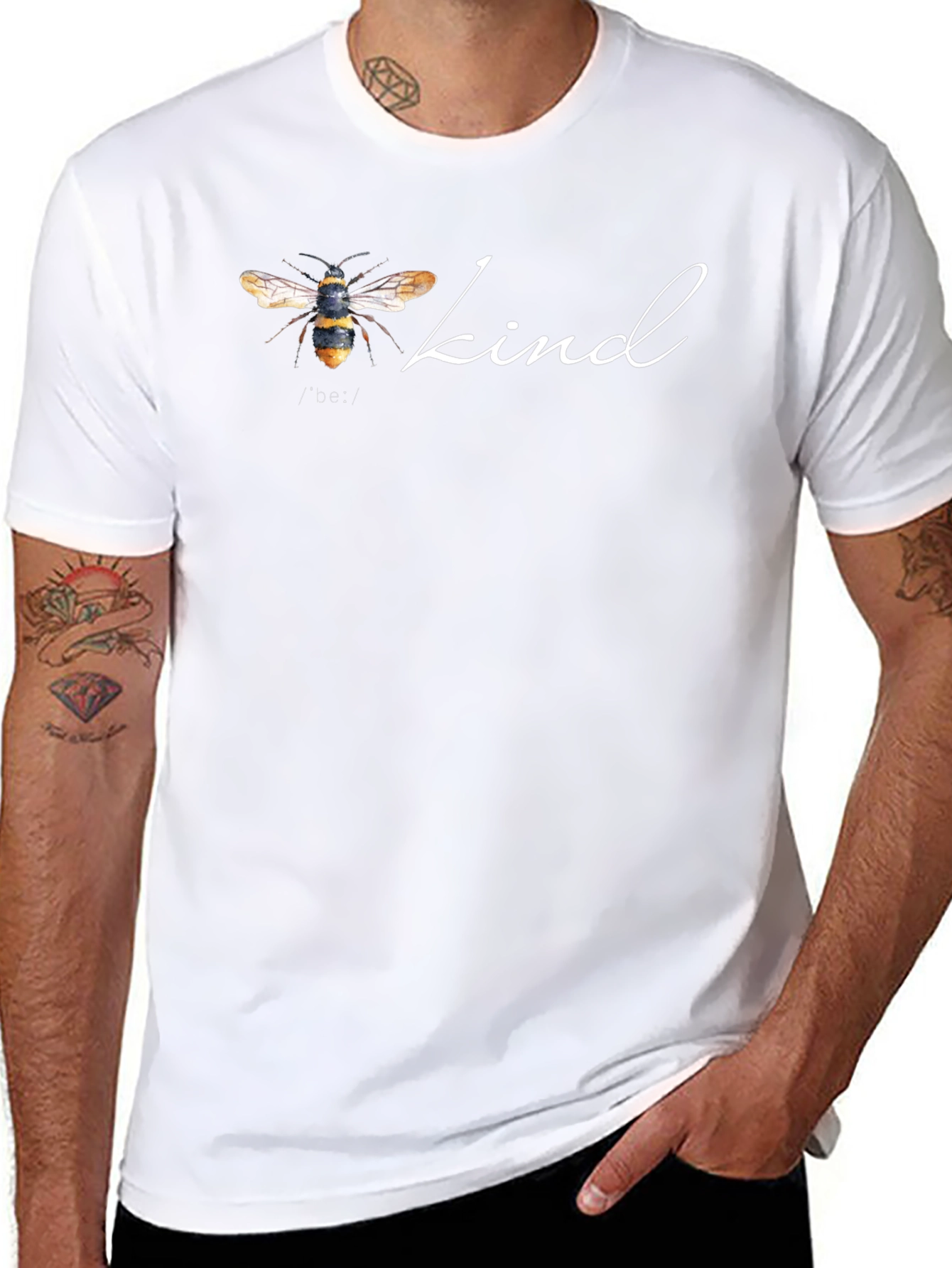 Kind Bee Graphic T-Shirt - Black