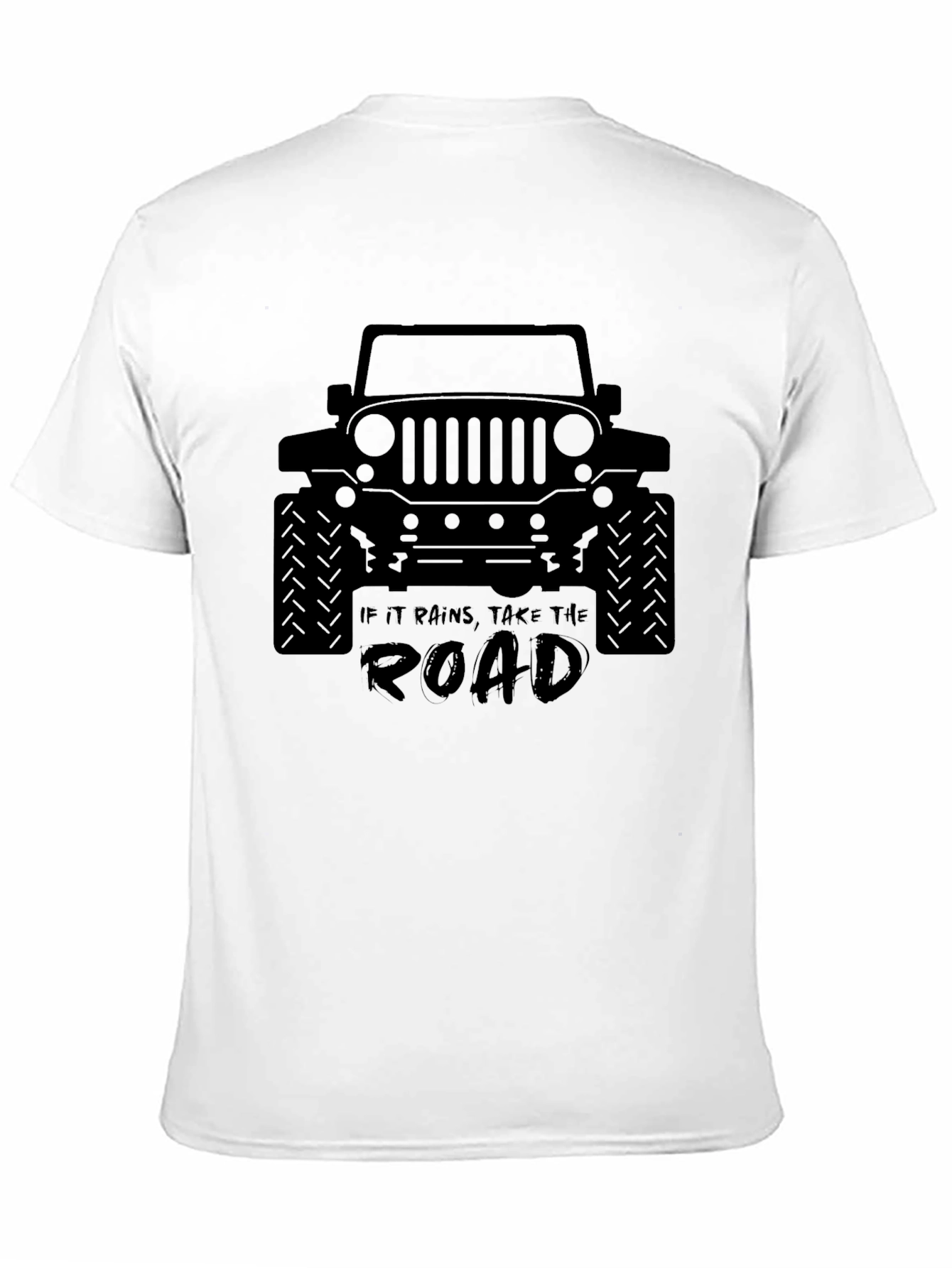 Black Take The Road Jeep T-Shirt