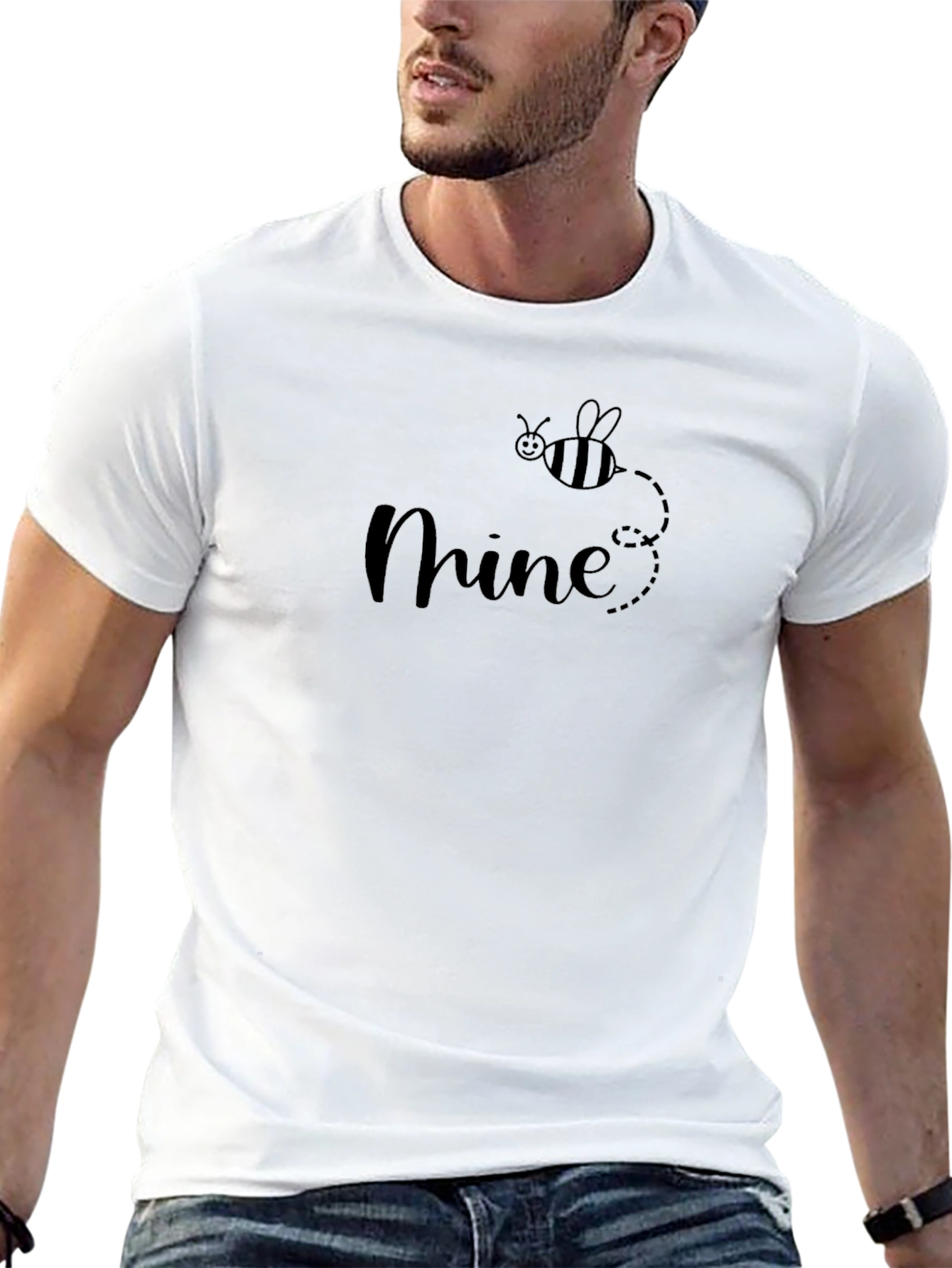 Bee Mine Graphic Tee - Cute Couples T-Shirt