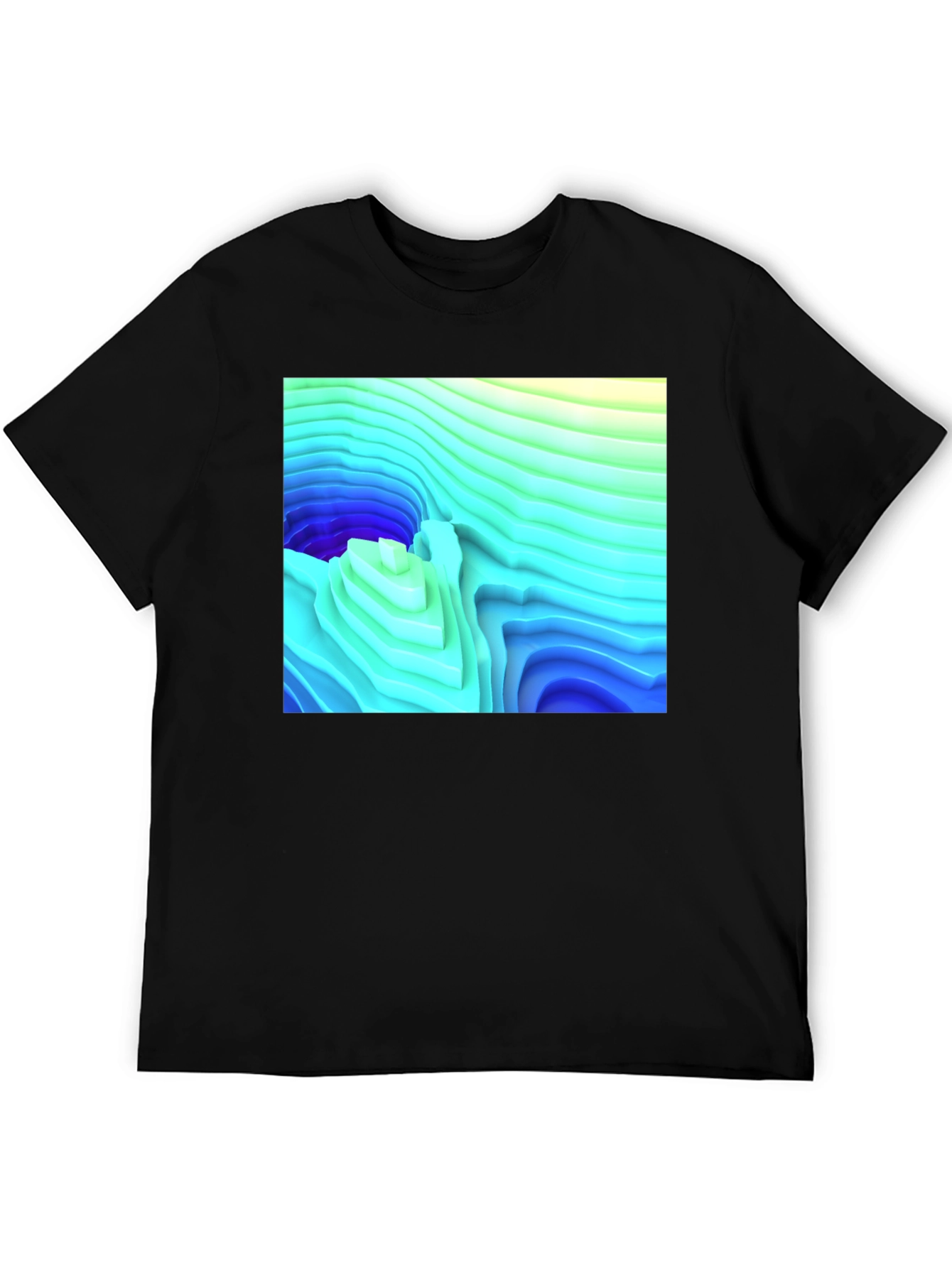 Abstract Topographic T-Shirt