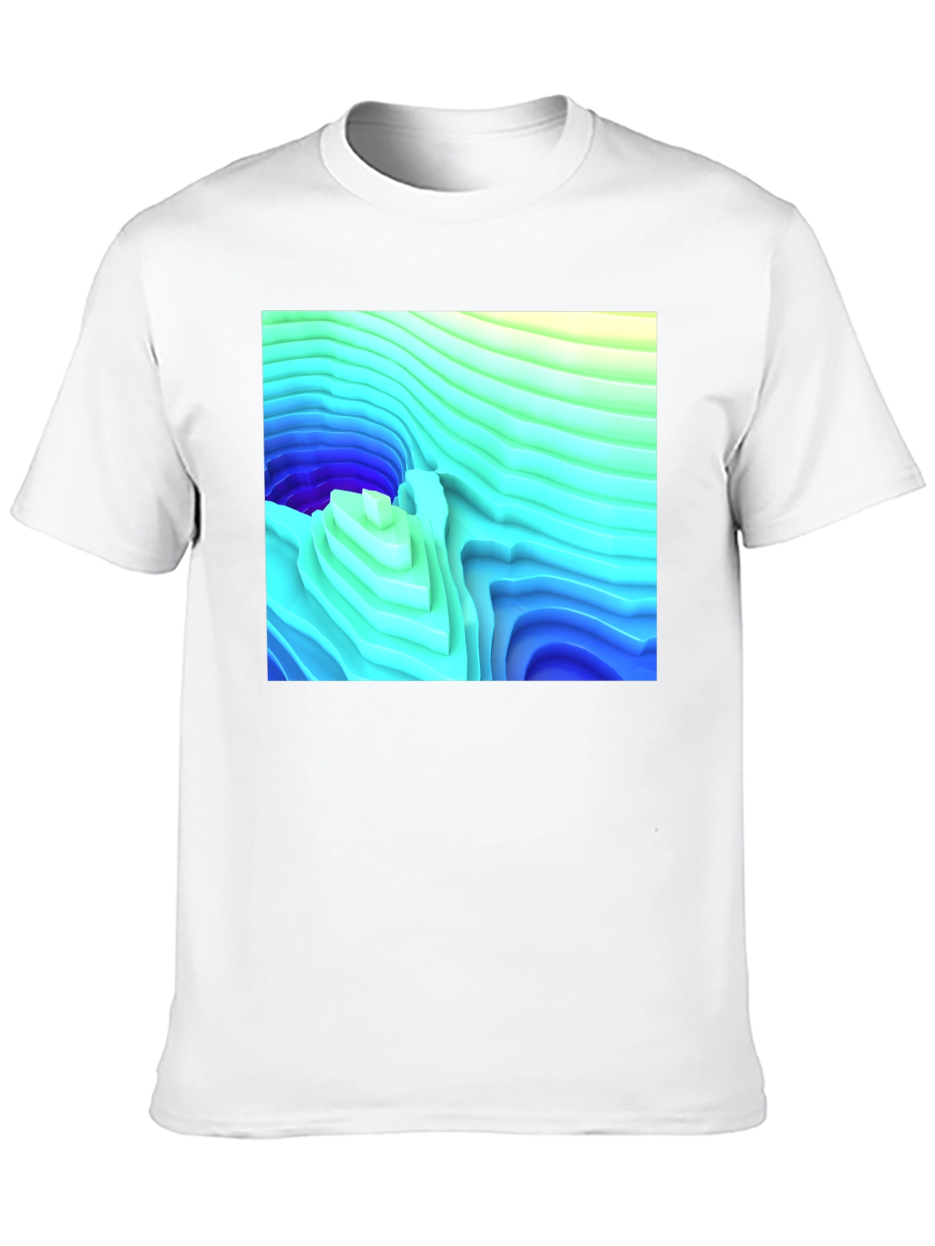 Abstract Topographic T-Shirt