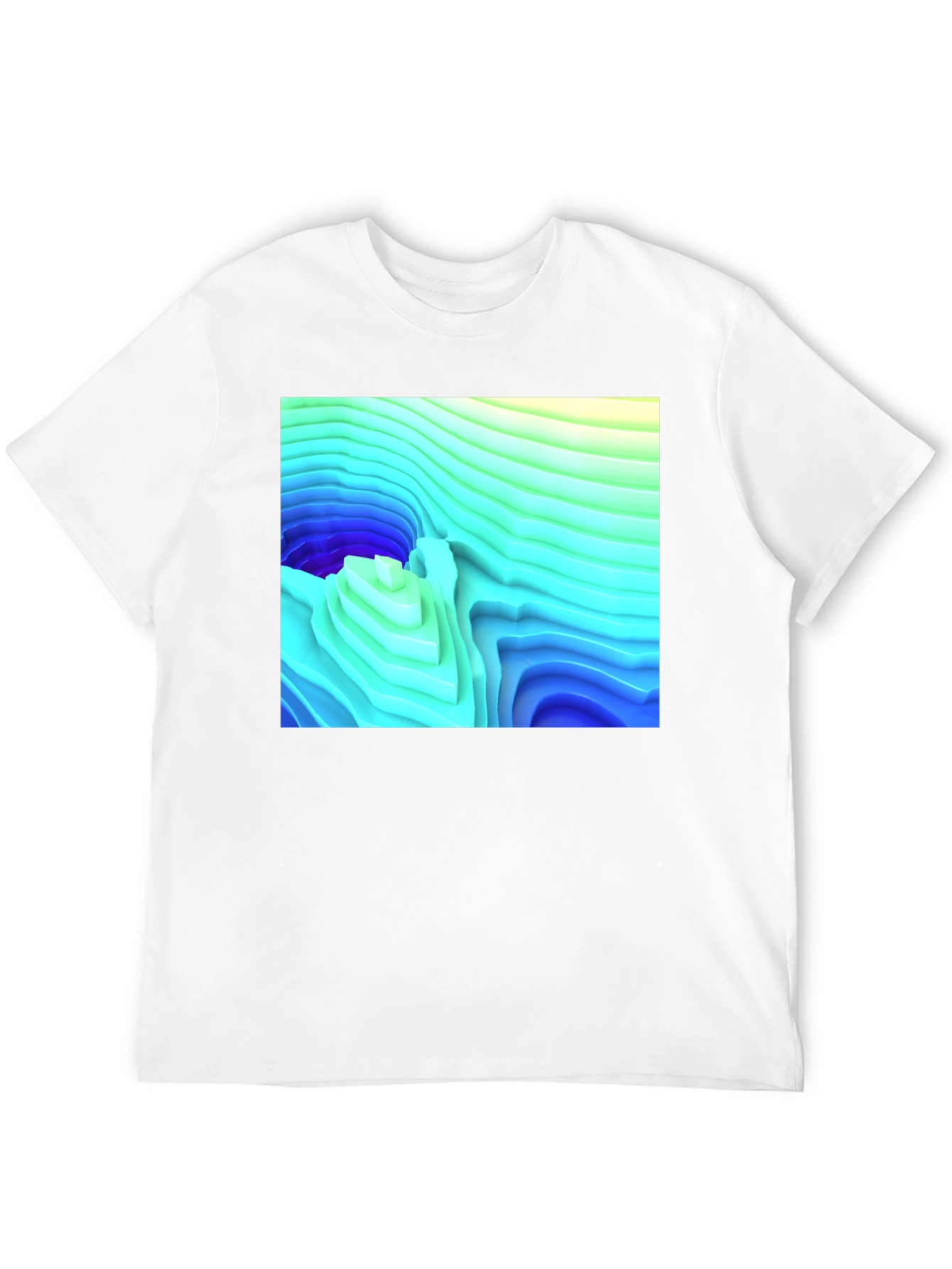 Abstract Topographic T-Shirt
