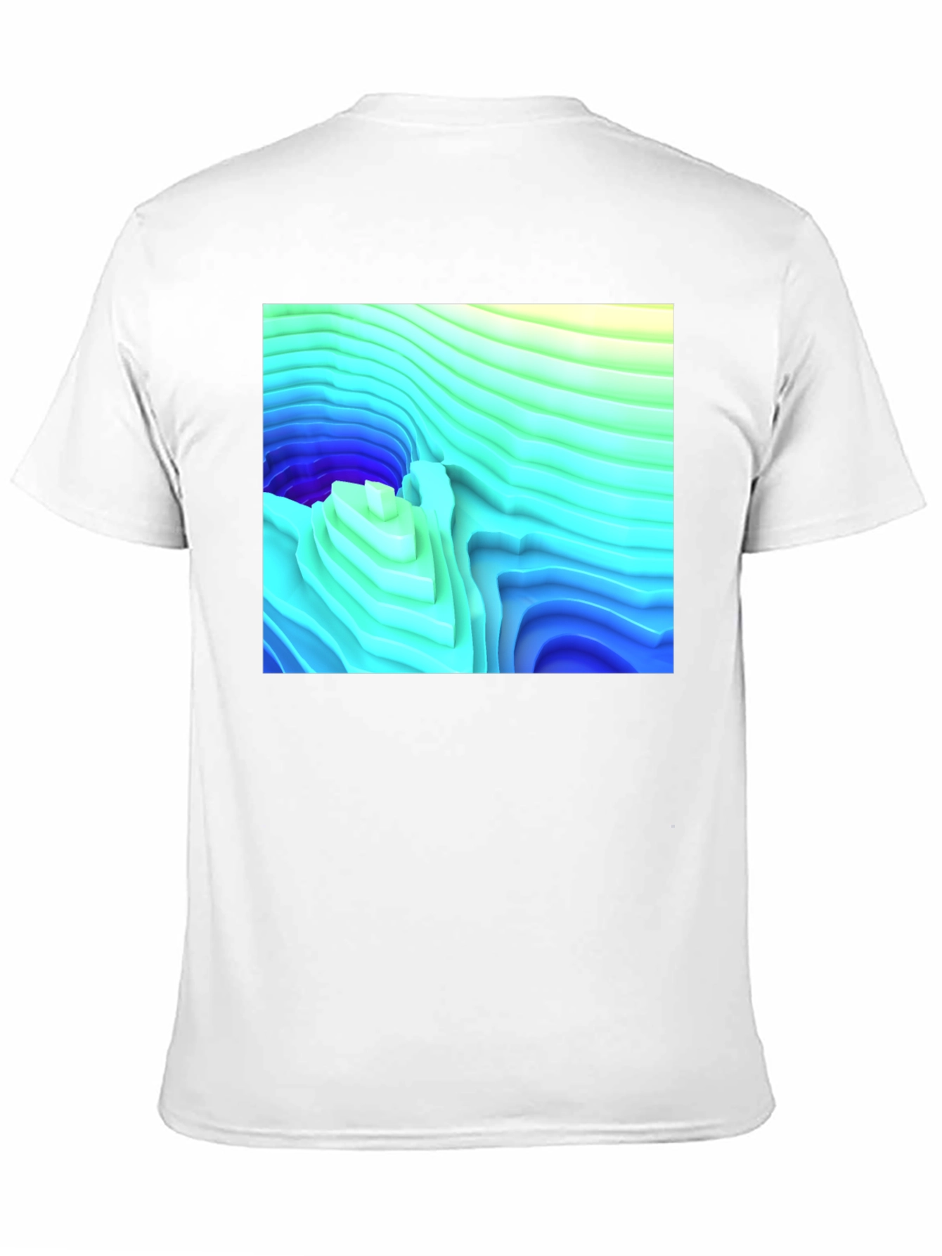 Abstract Topographic T-Shirt