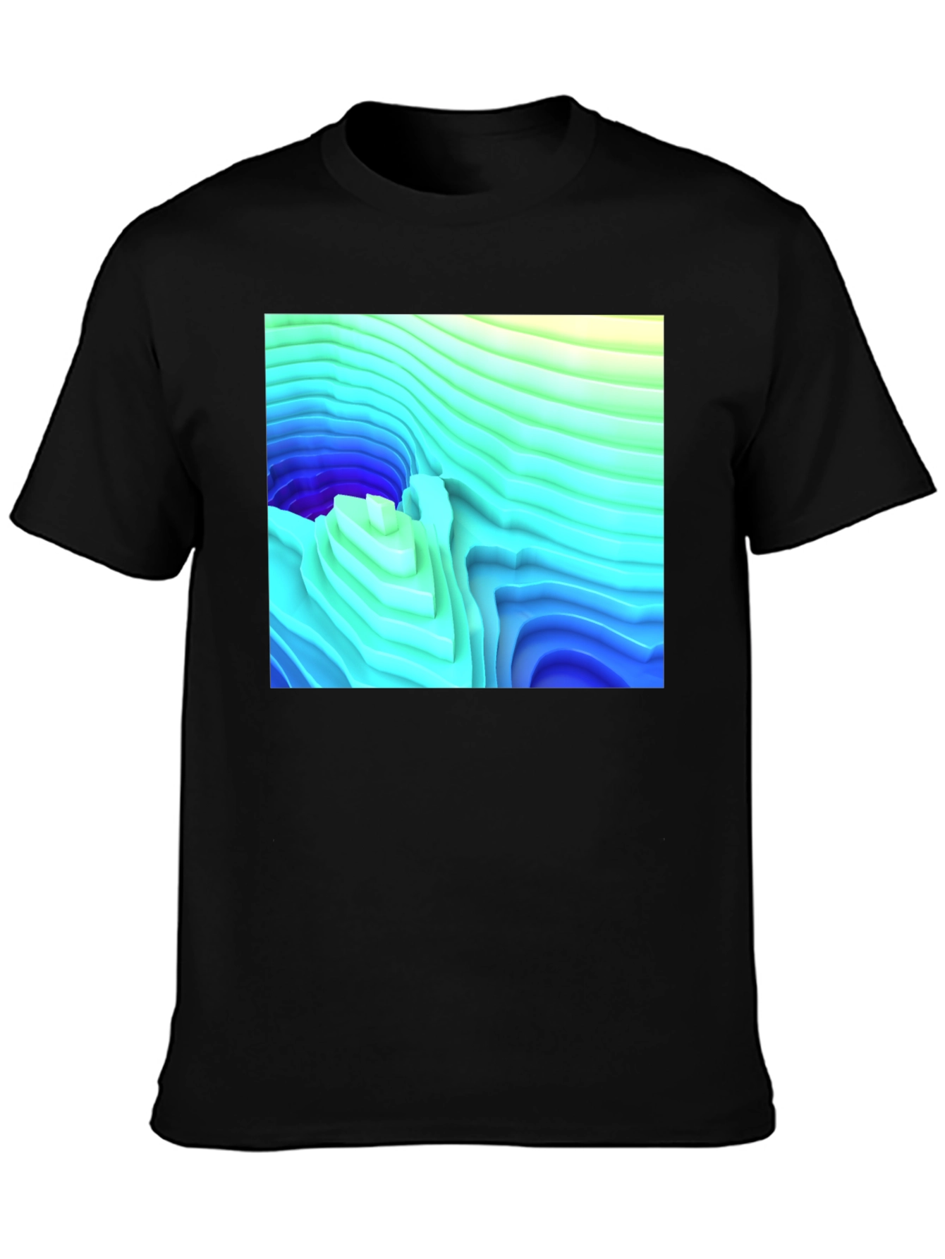 Abstract Topographic T-Shirt