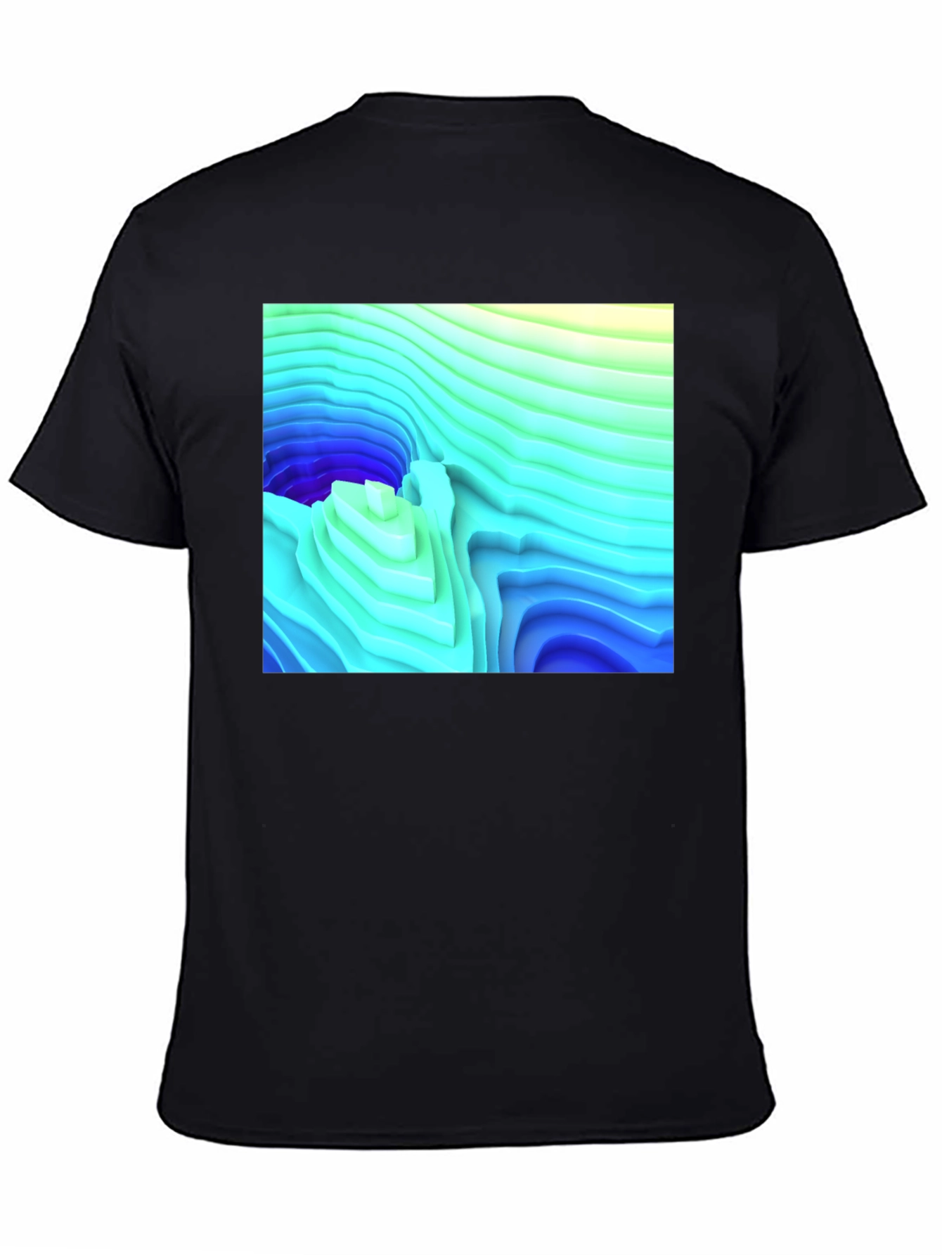 Abstract Topographic T-Shirt