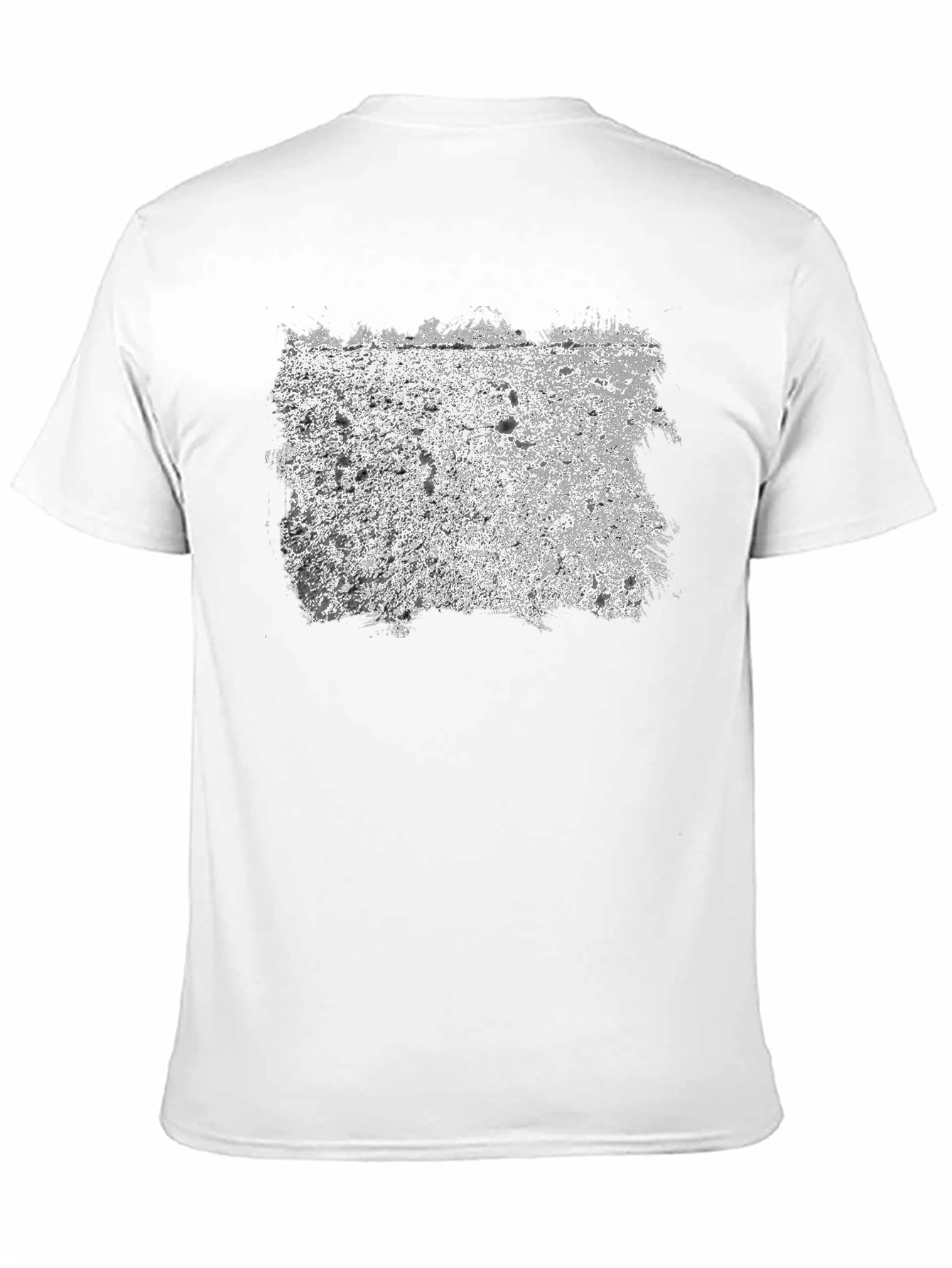 Textured Graphic Print Crew Neck T-Shirt
