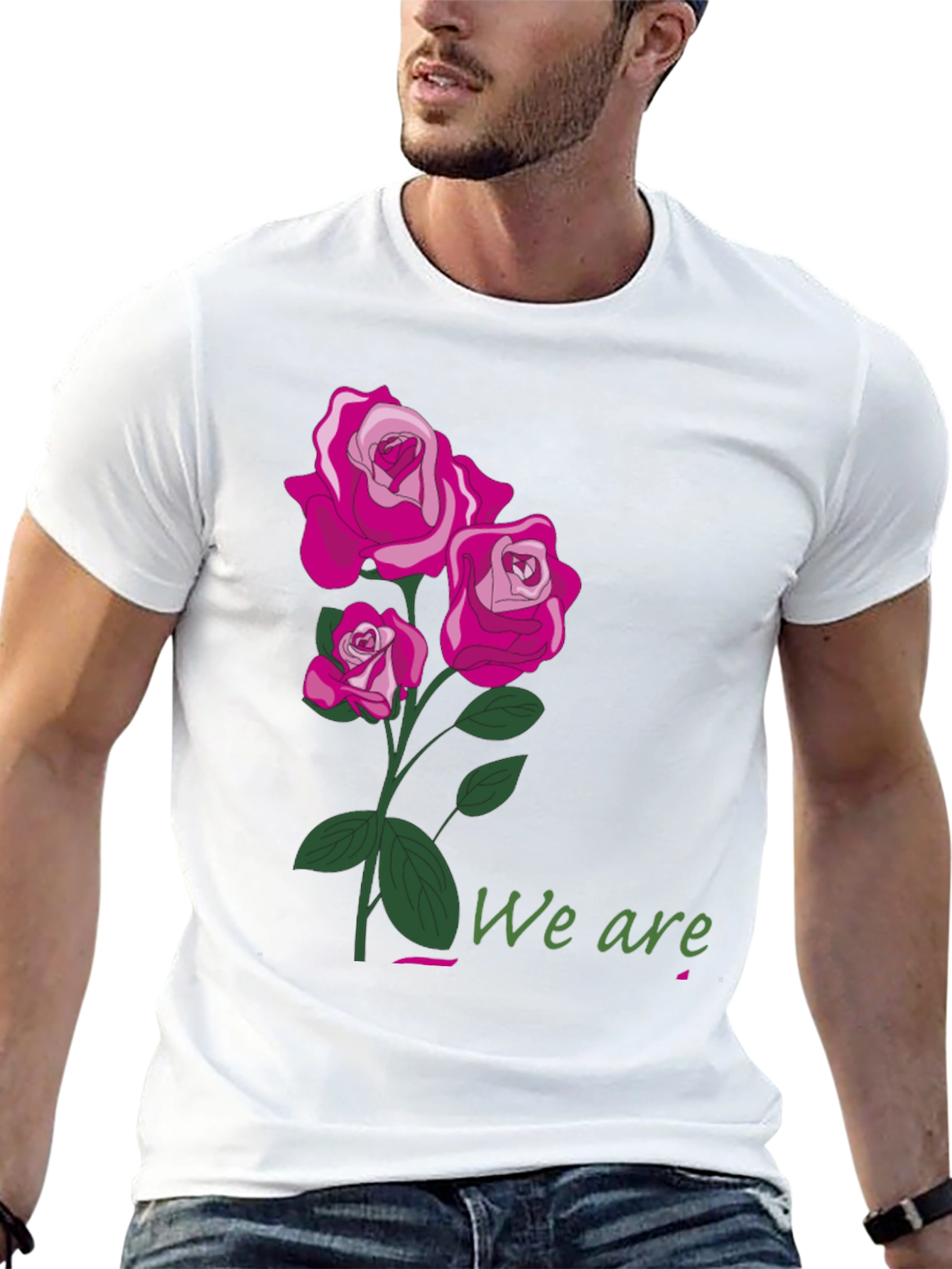 Floral Rose T-Shirt - We Are Graphic Tee