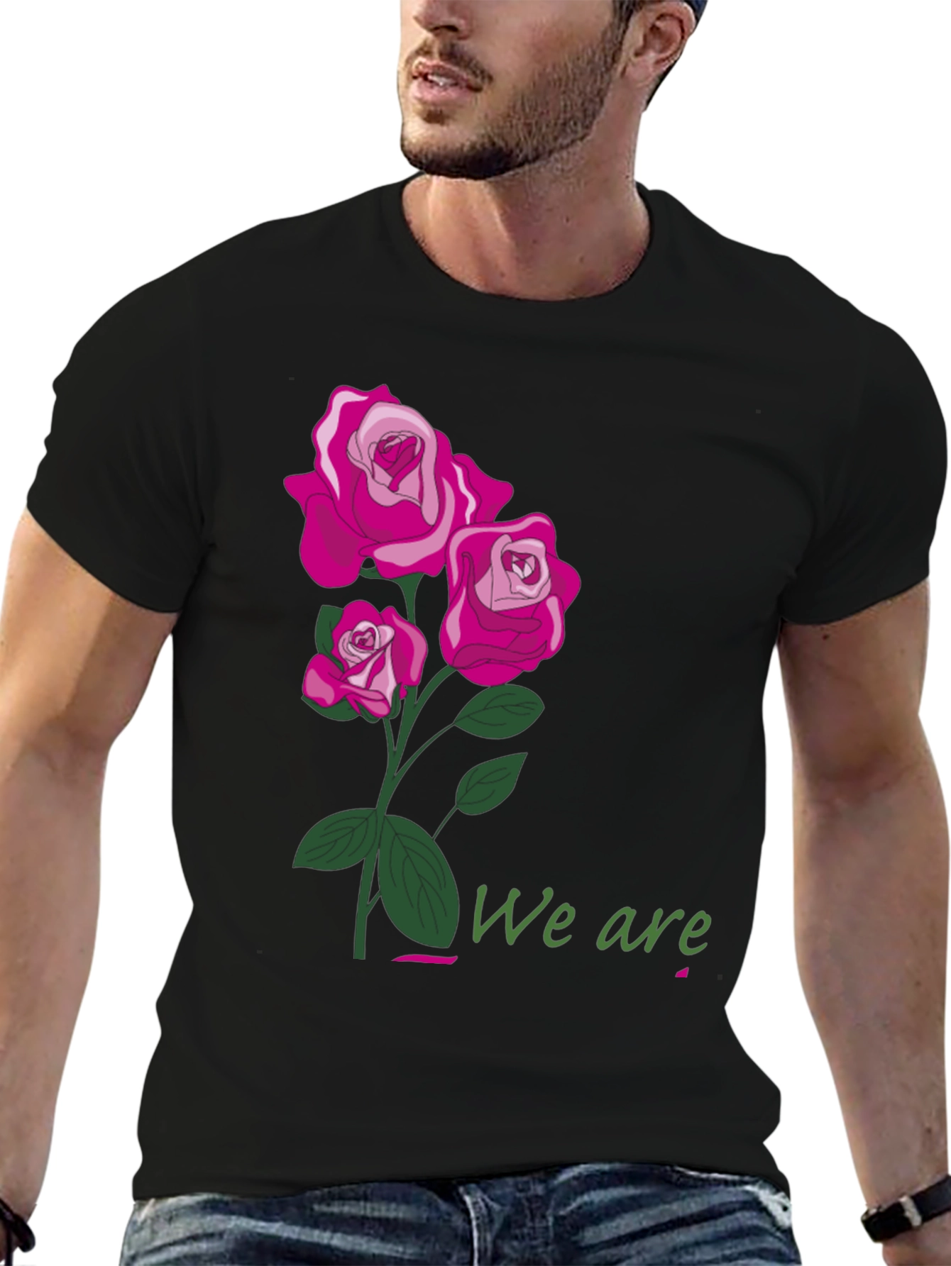 Floral Rose T-Shirt - We Are Graphic Tee