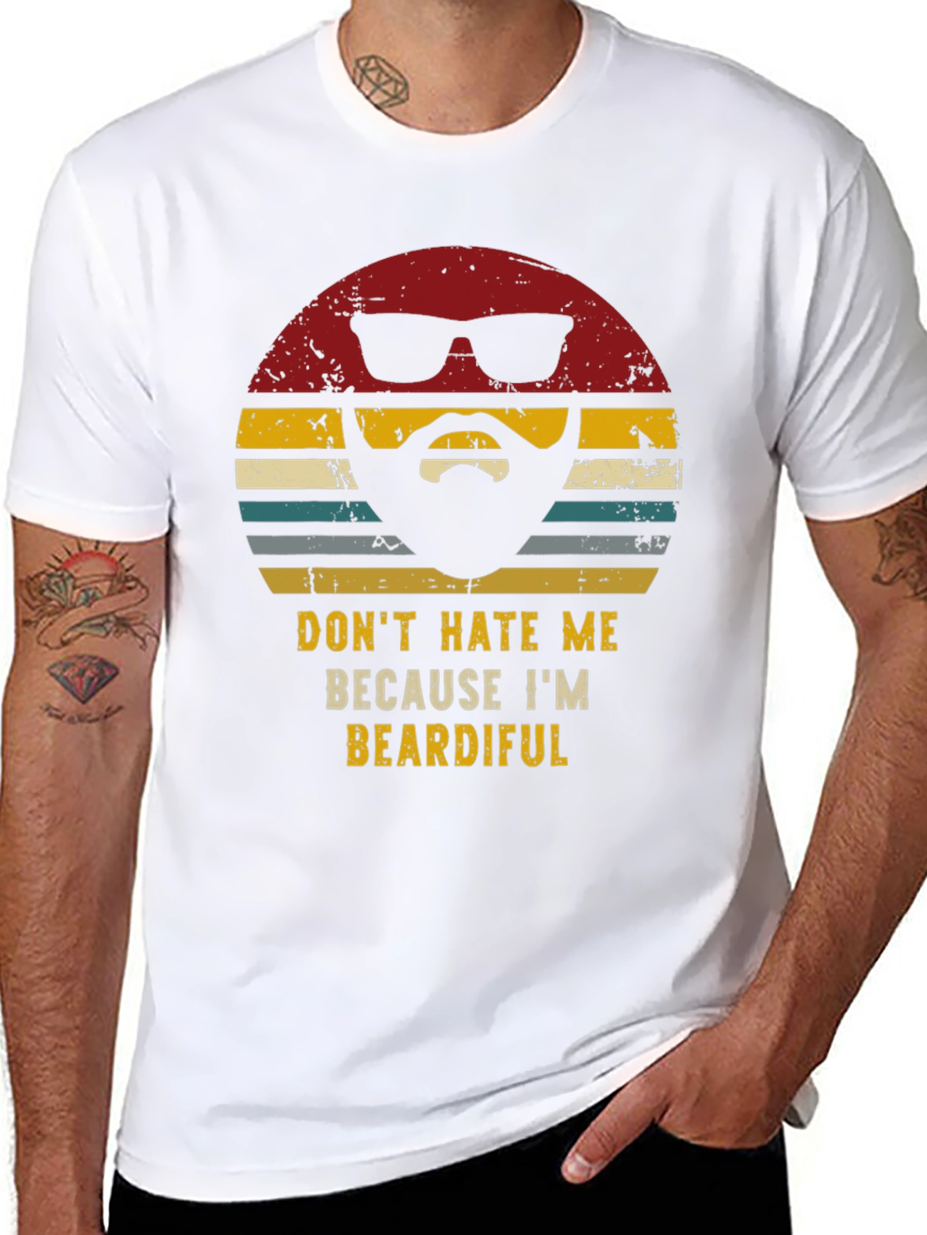 Beardiful Graphic T-Shirt - Novelty Mens Tee