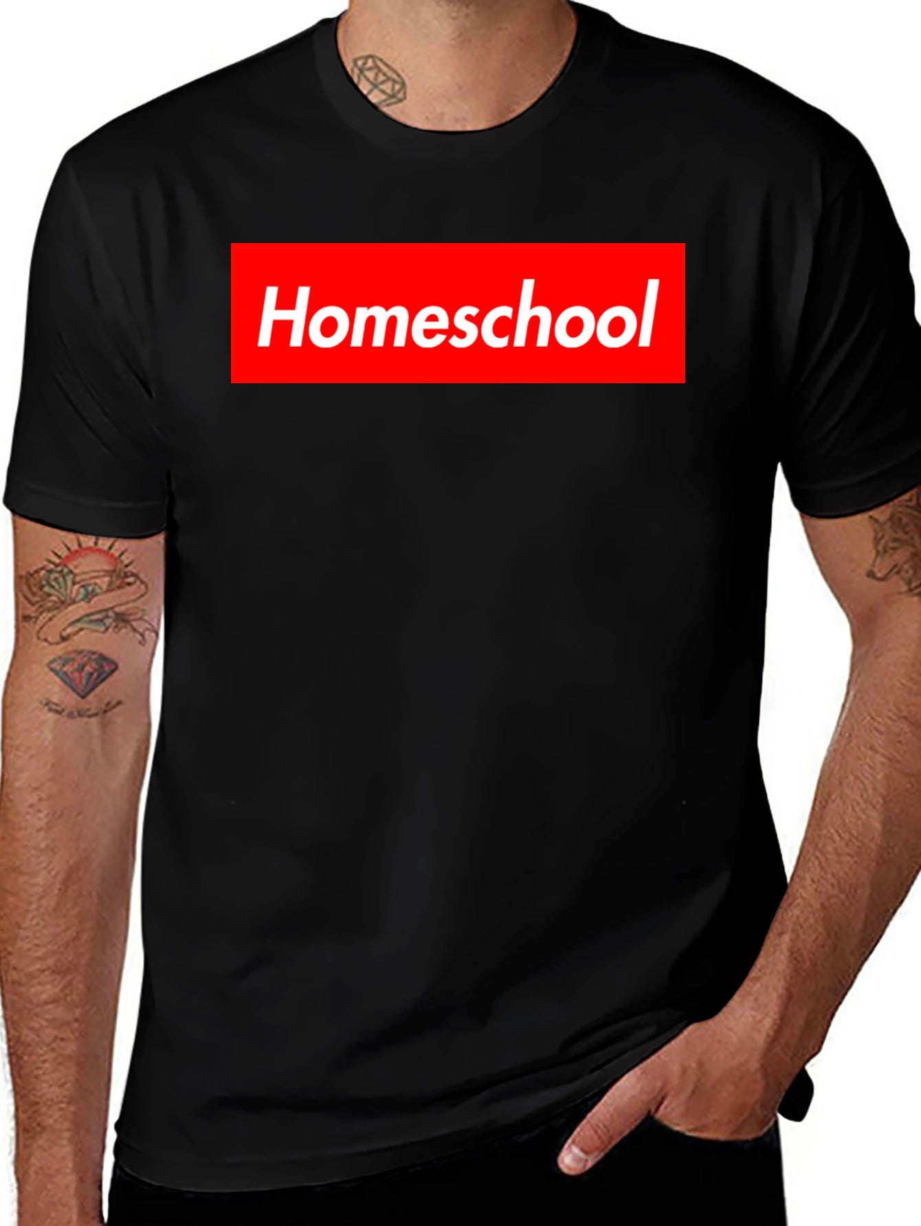 Homeschool Supreme Style T-Shirt - Black Cotton Tee