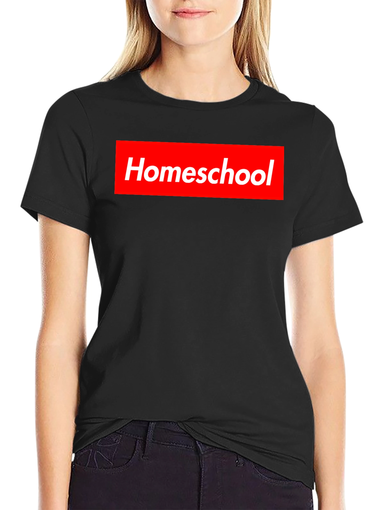 Homeschool Supreme Style T-Shirt - Black Cotton Tee