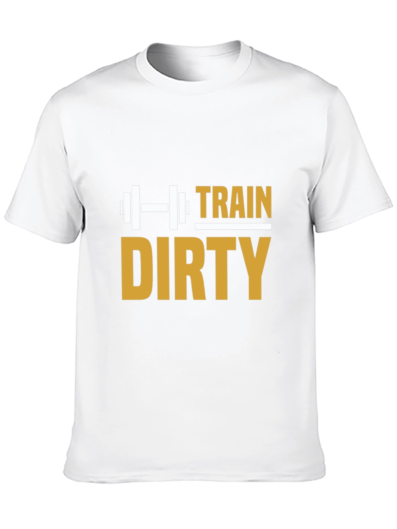 Train Dirty Graphic Tee - Black Cotton Gym Shirt