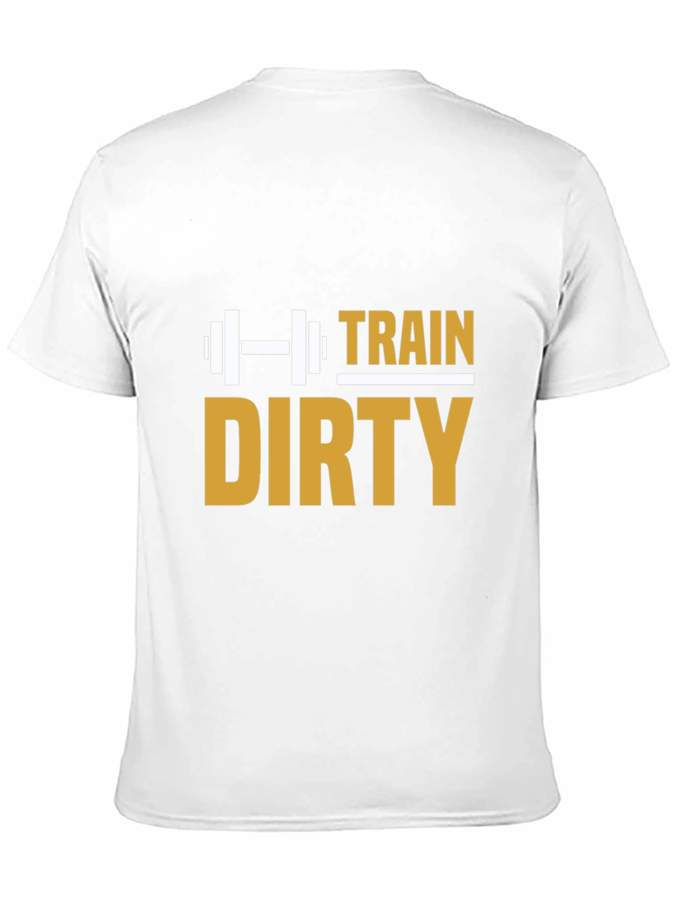 Train Dirty Graphic Tee - Black Cotton Gym Shirt