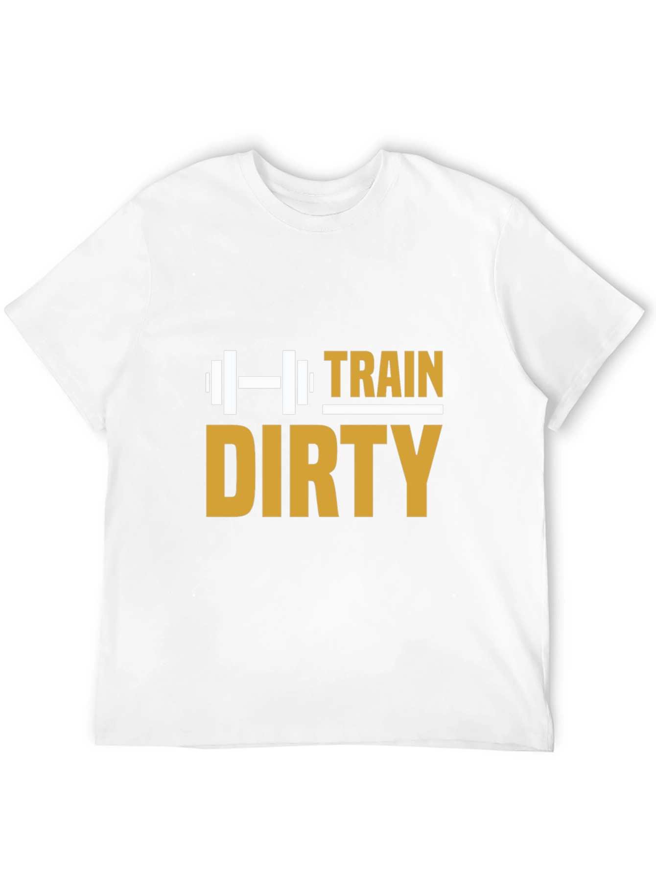 Train Dirty Graphic Tee - Black Cotton Gym Shirt