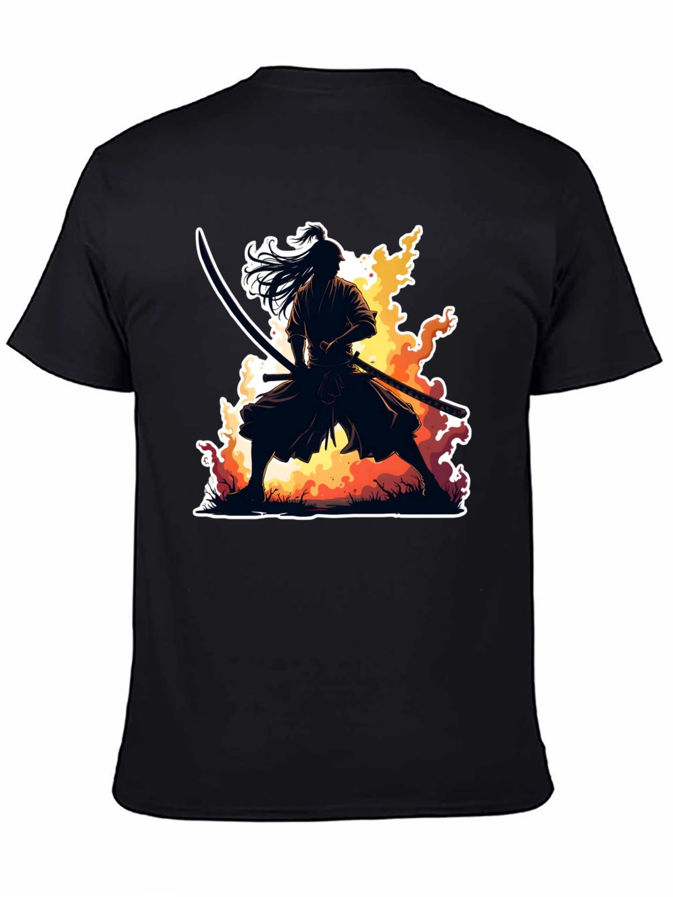 Samurai Warrior Graphic T-Shirt