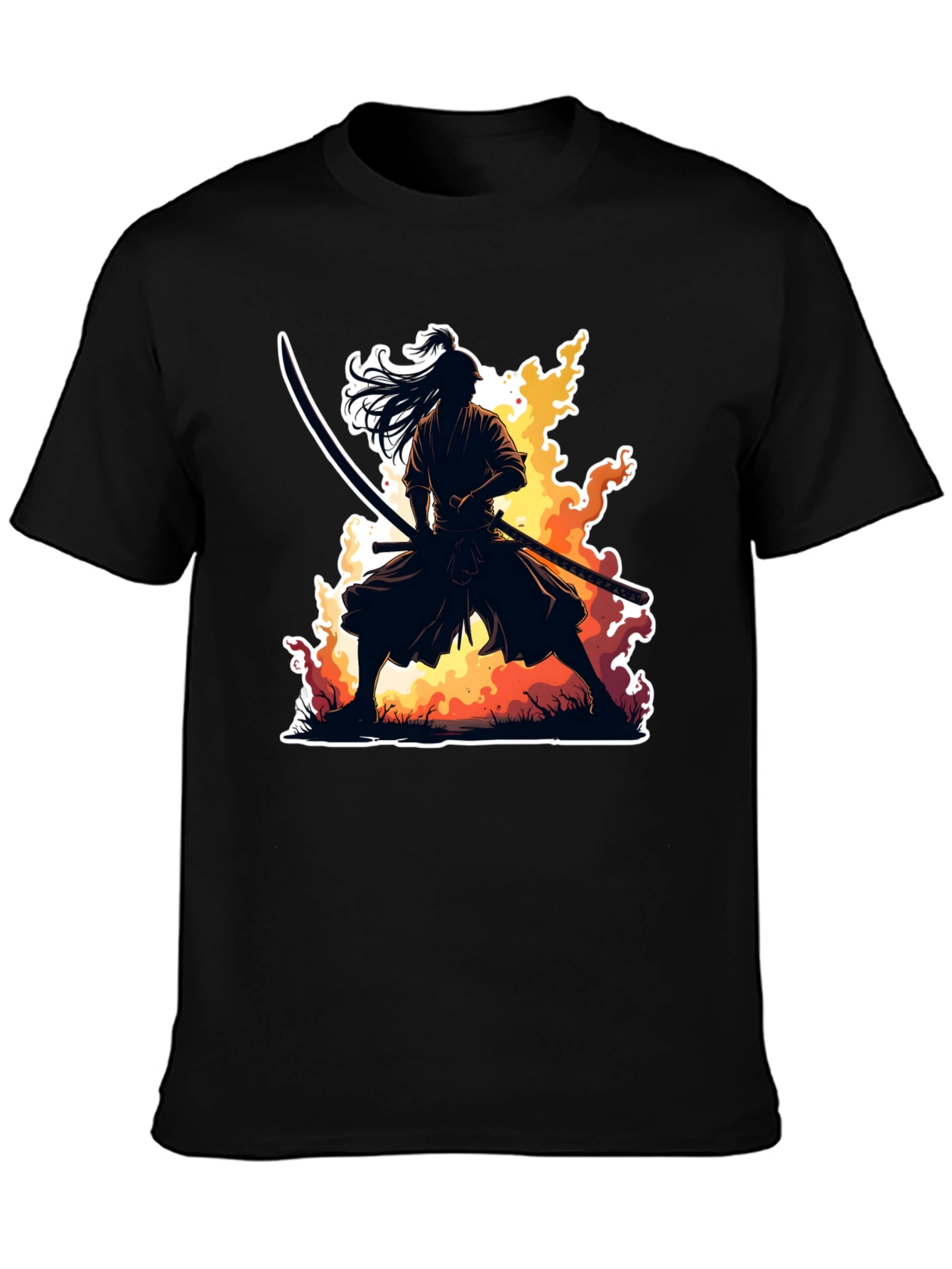 Samurai Warrior Graphic T-Shirt