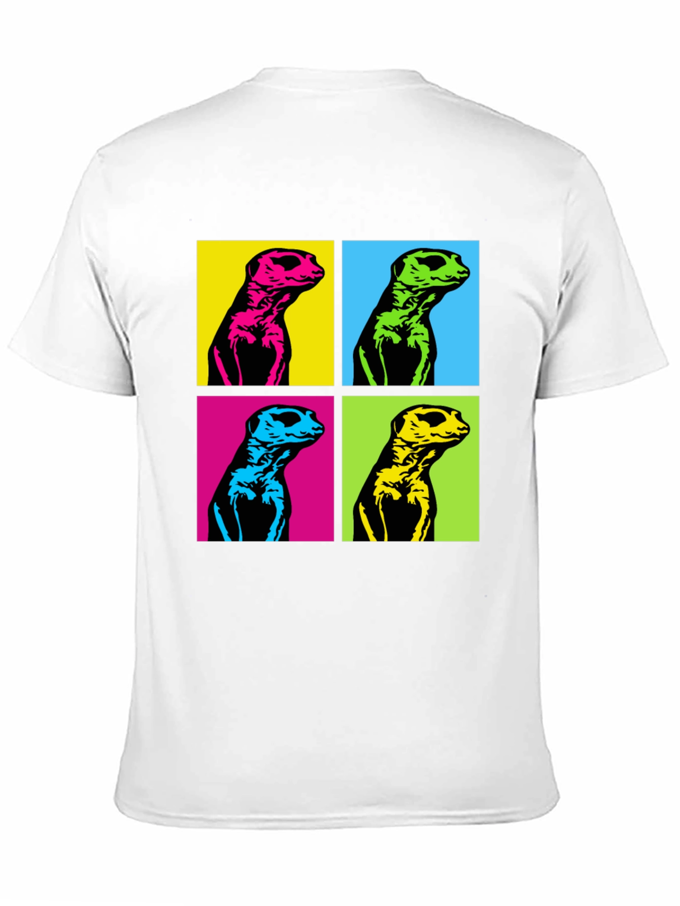 Pop Art Meerkat Graphic Tee - Unique Animal T-Shirt