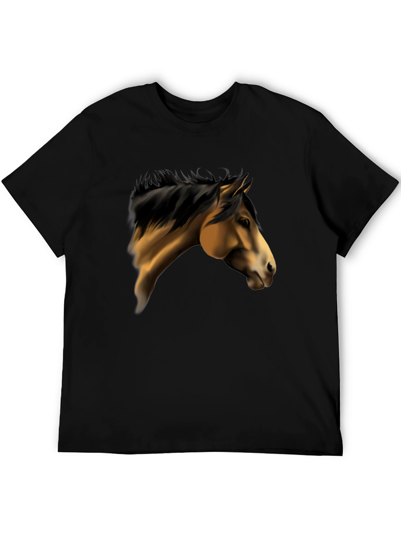 Horse Graphic Black T-Shirt