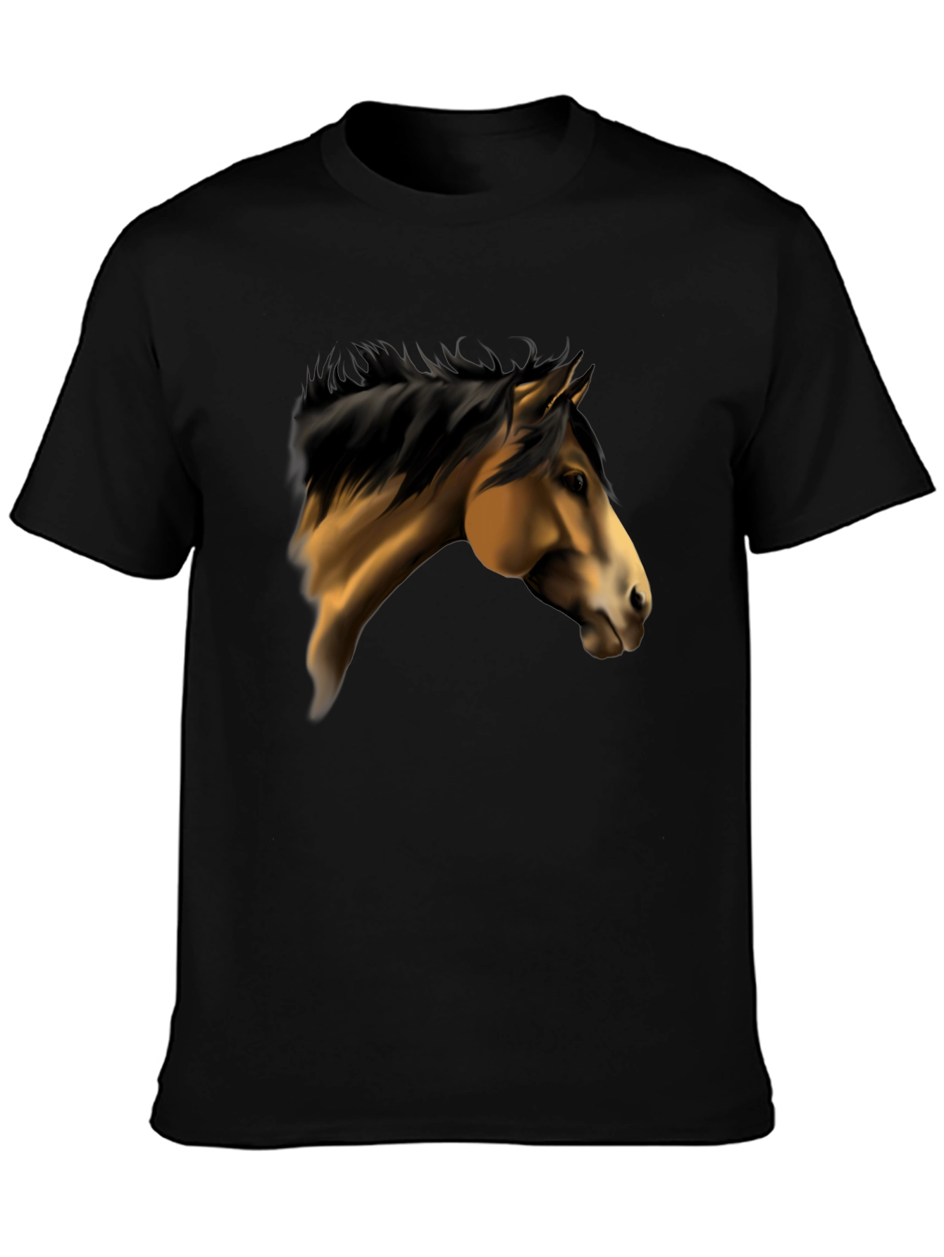 Horse Graphic Black T-Shirt