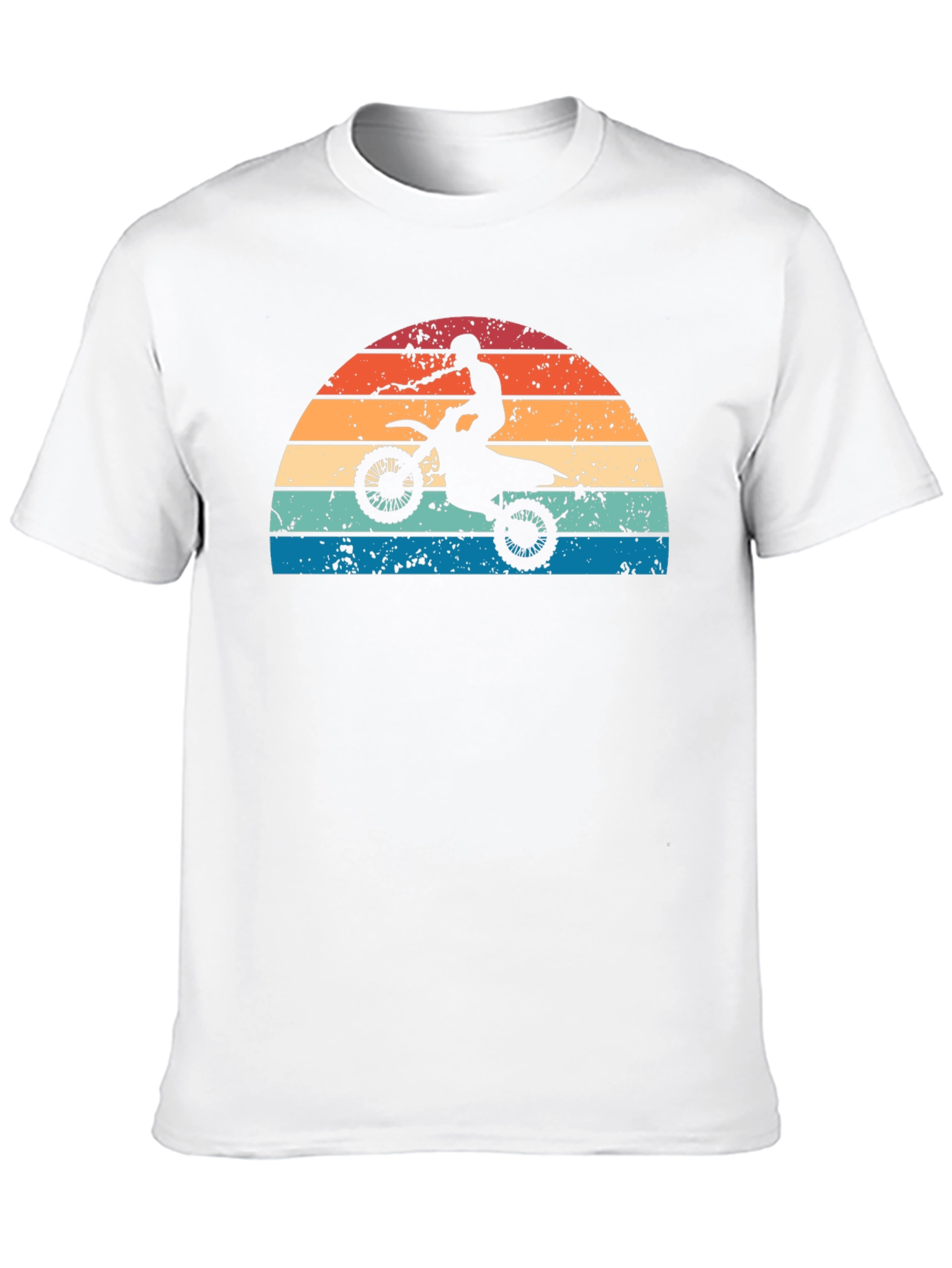 Retro Motocross Sunset Graphic Tee