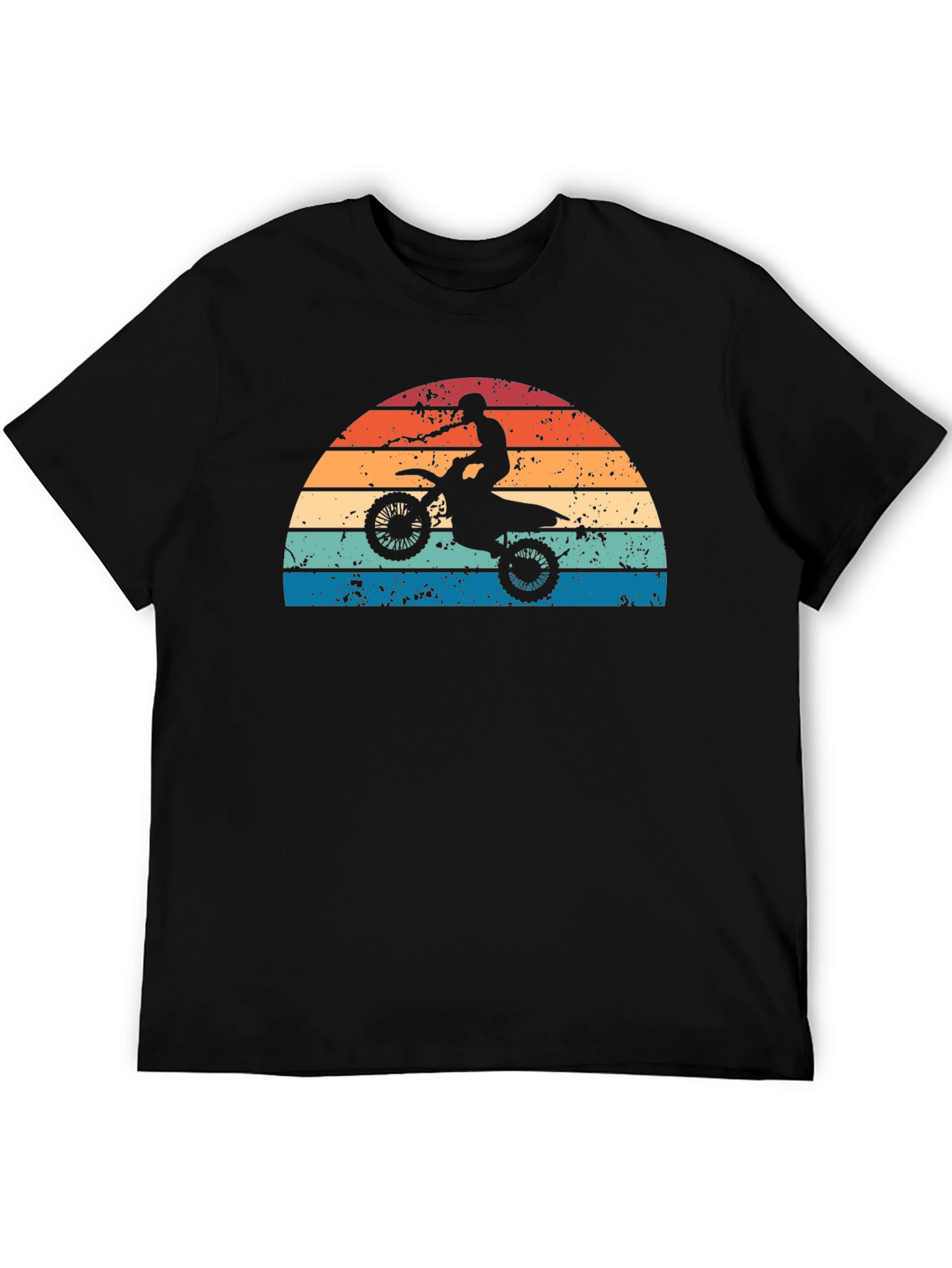 Retro Motocross Sunset Graphic Tee