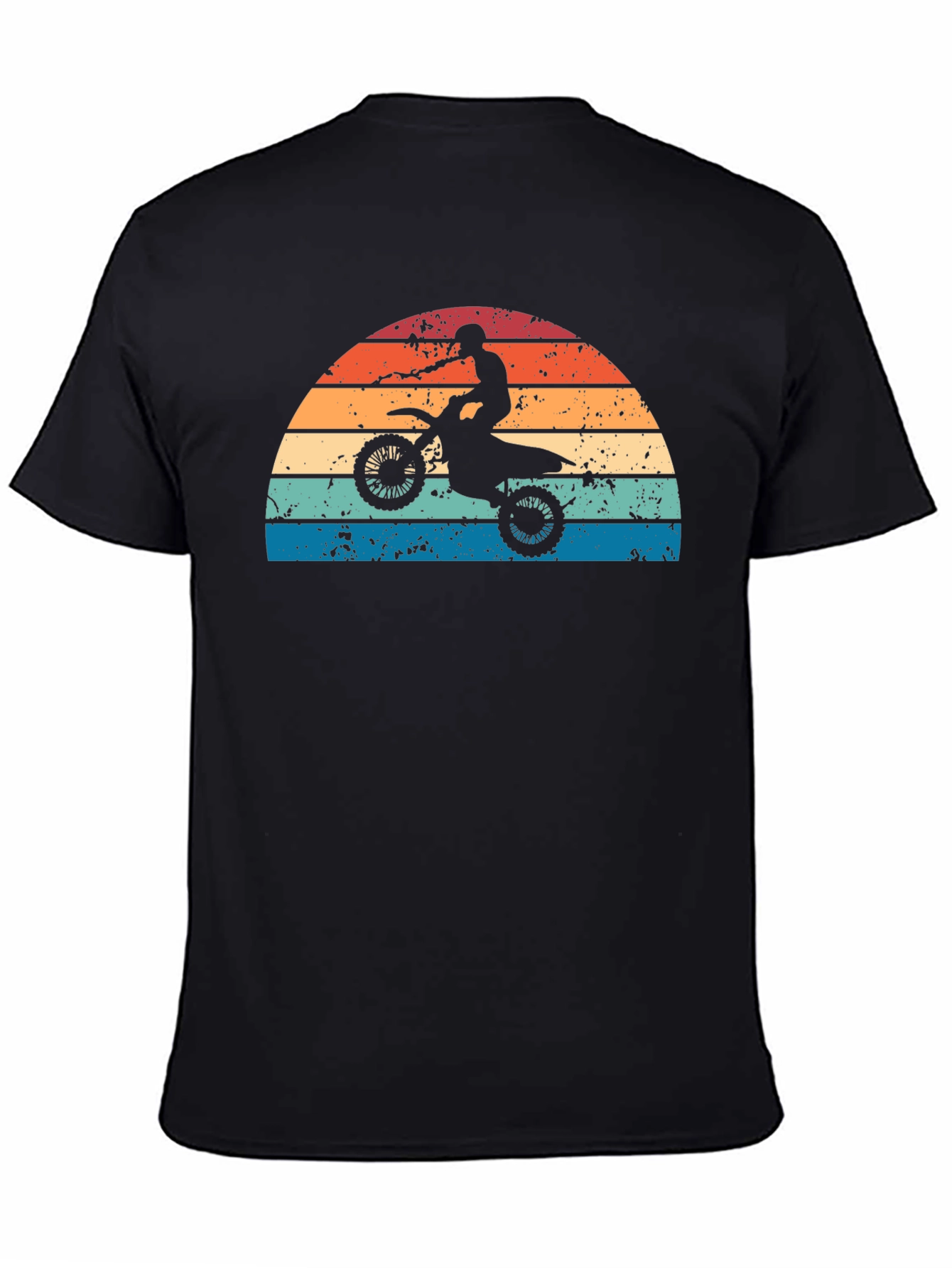 Retro Motocross Sunset Graphic Tee