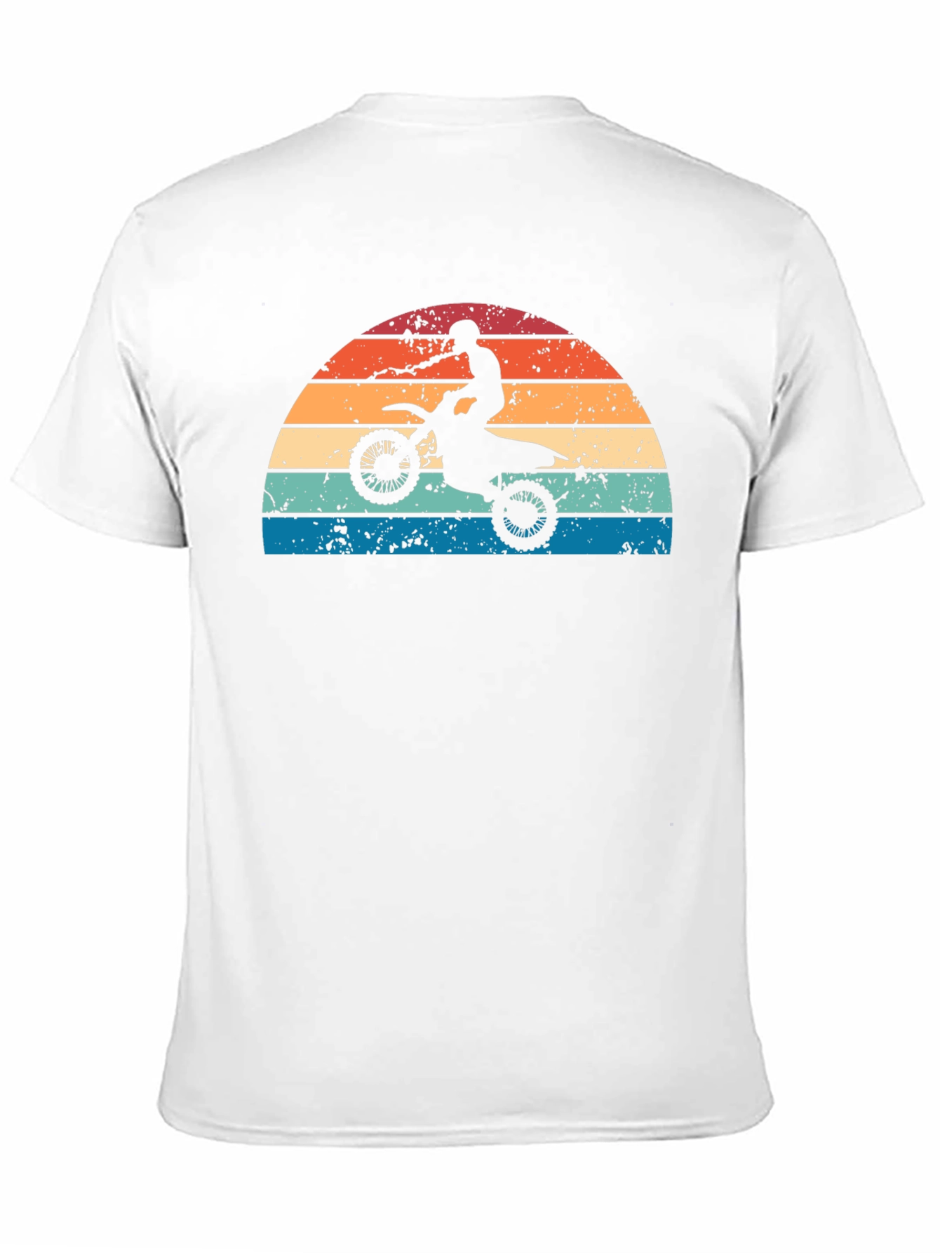Retro Motocross Sunset Graphic Tee