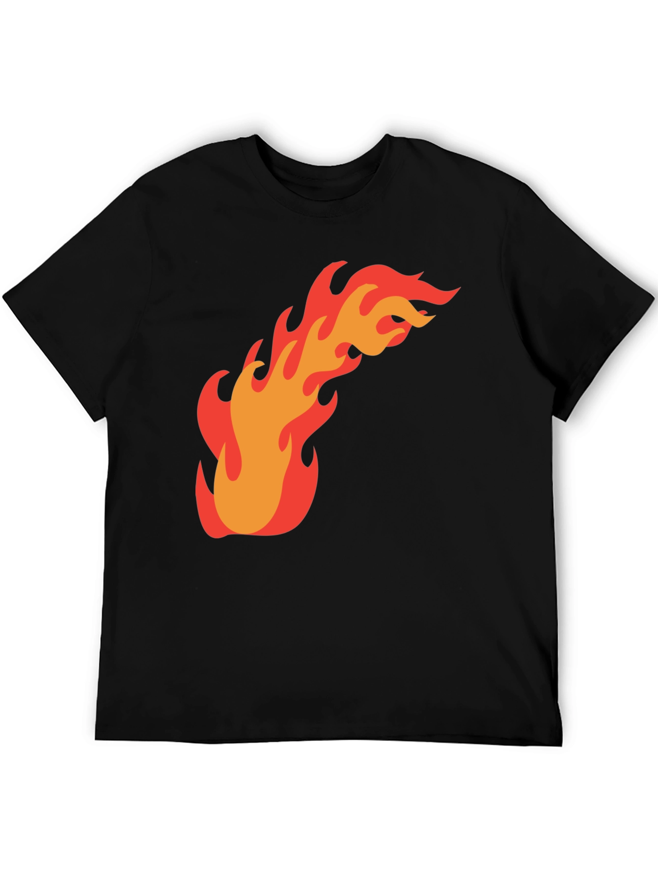Flame Graphic Black T-Shirt - Bold Design