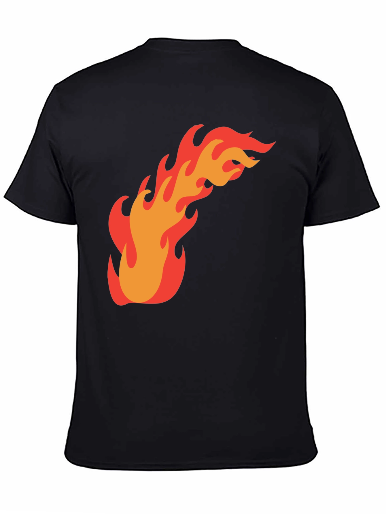 Flame Graphic Black T-Shirt - Bold Design