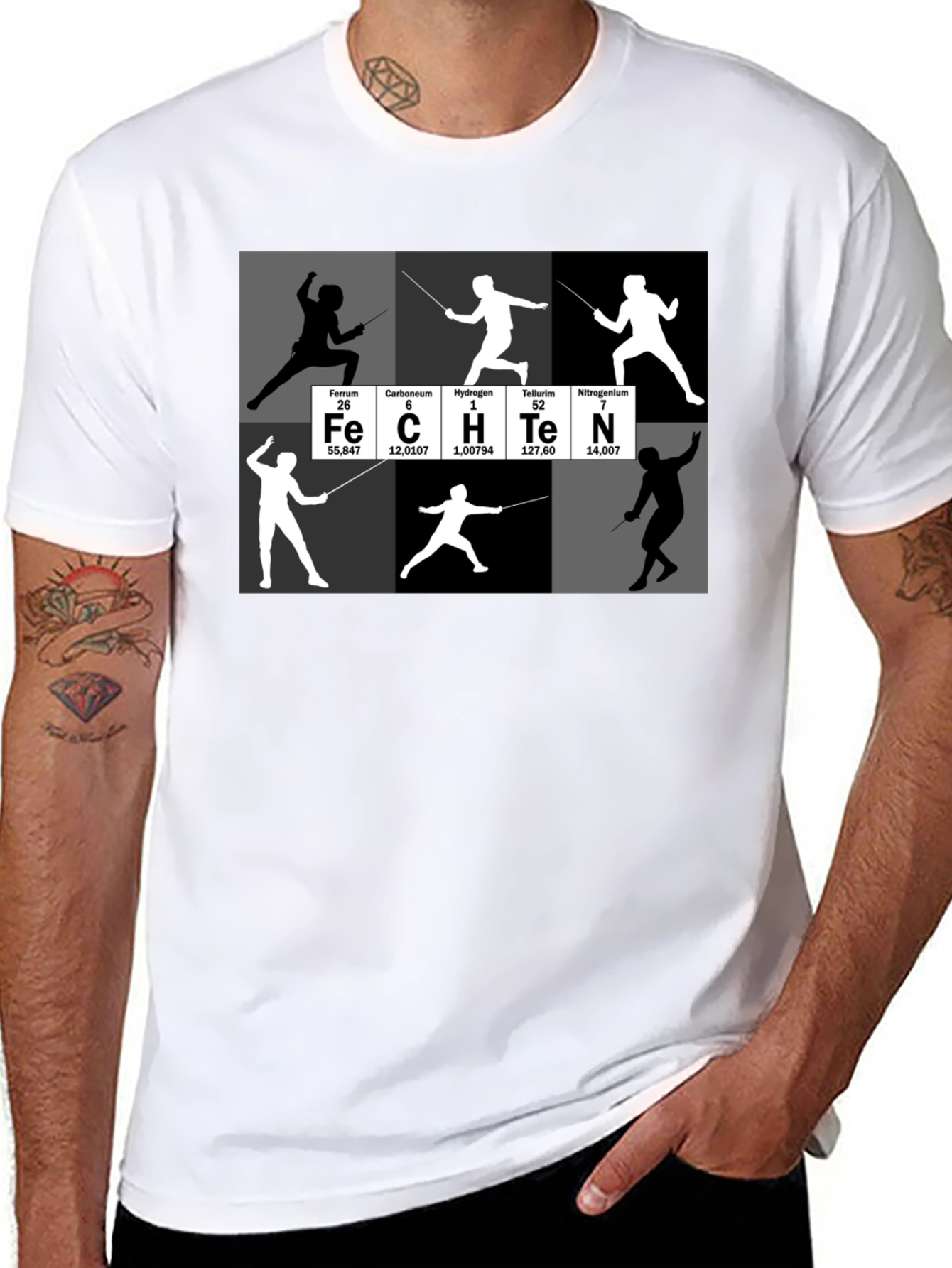Periodic Table Fencing T-Shirt Sport Tee