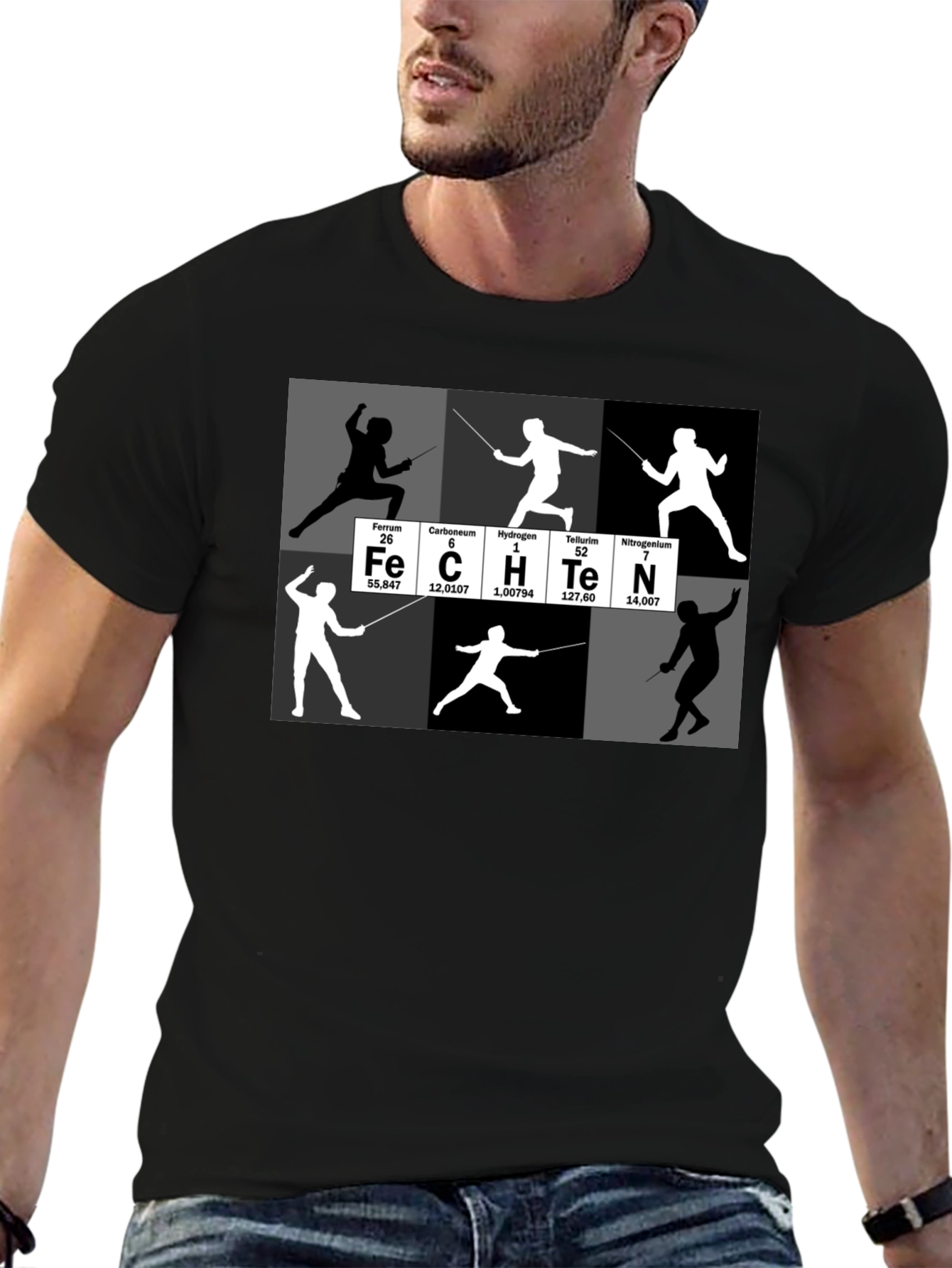 Periodic Table Fencing T-Shirt Sport Tee