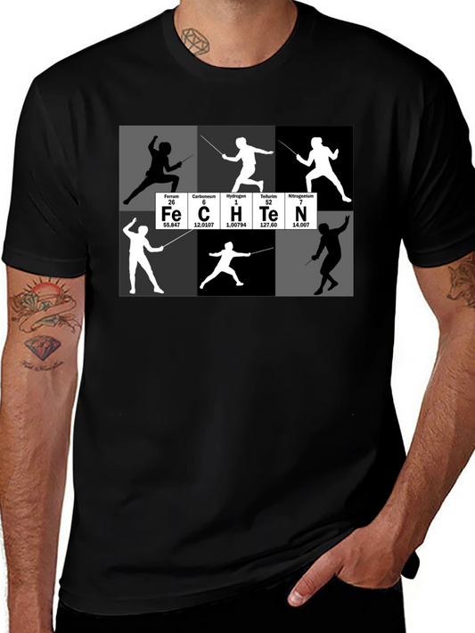 Periodic Table Fencing T-Shirt Sport Tee