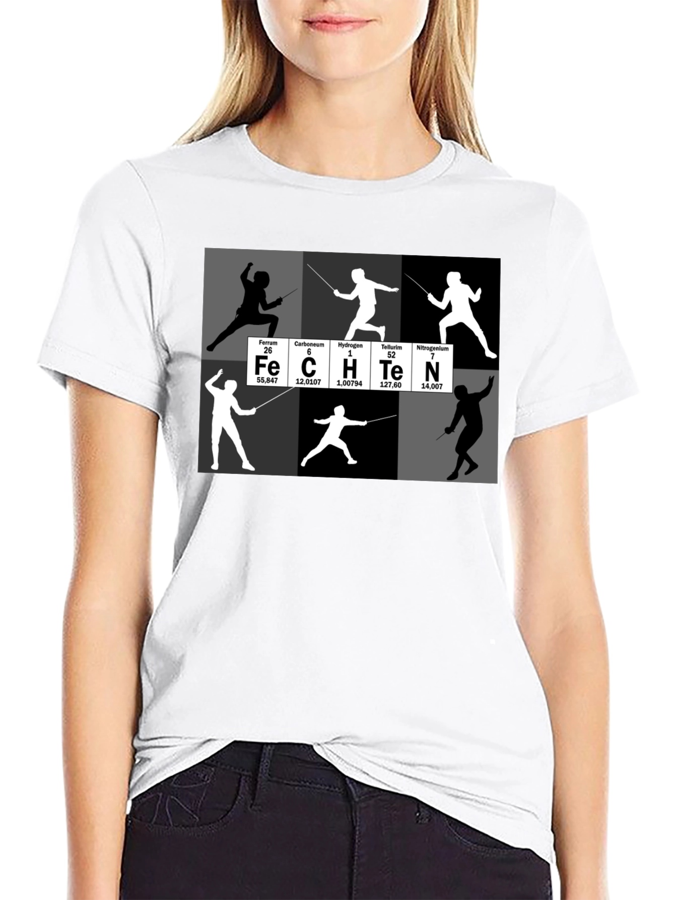 Periodic Table Fencing T-Shirt Sport Tee