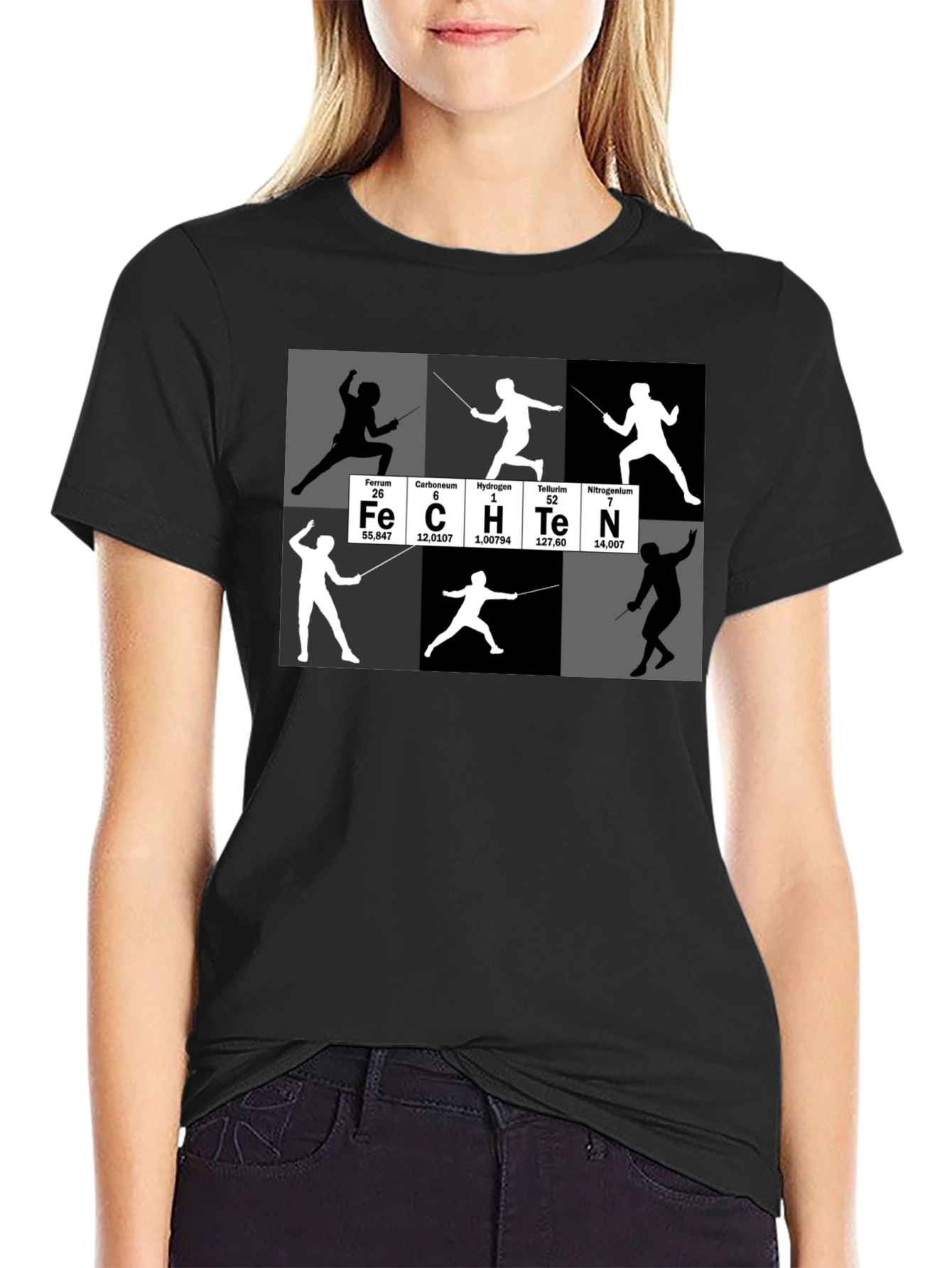Periodic Table Fencing T-Shirt Sport Tee