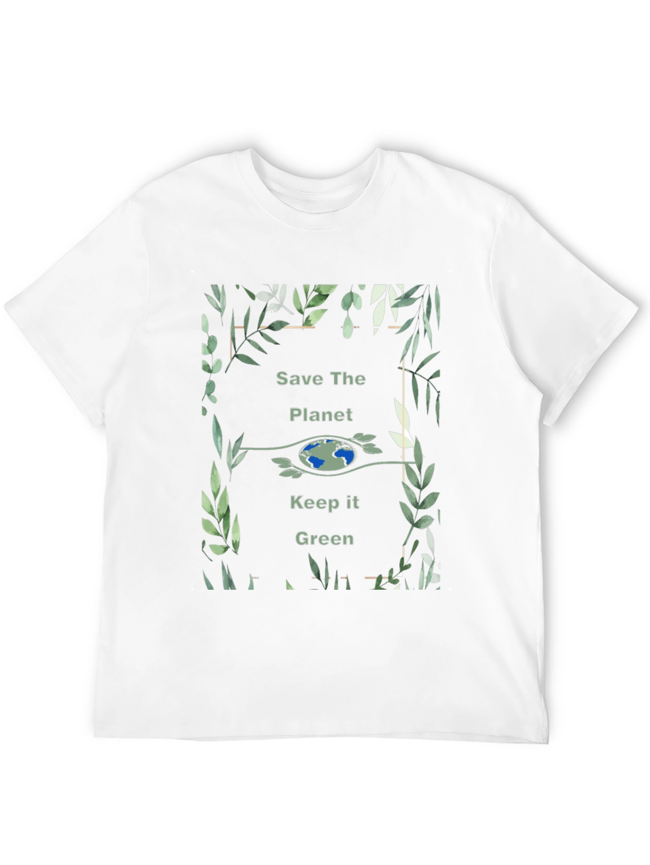 Eco-Friendly Save The Planet Graphic T-Shirt