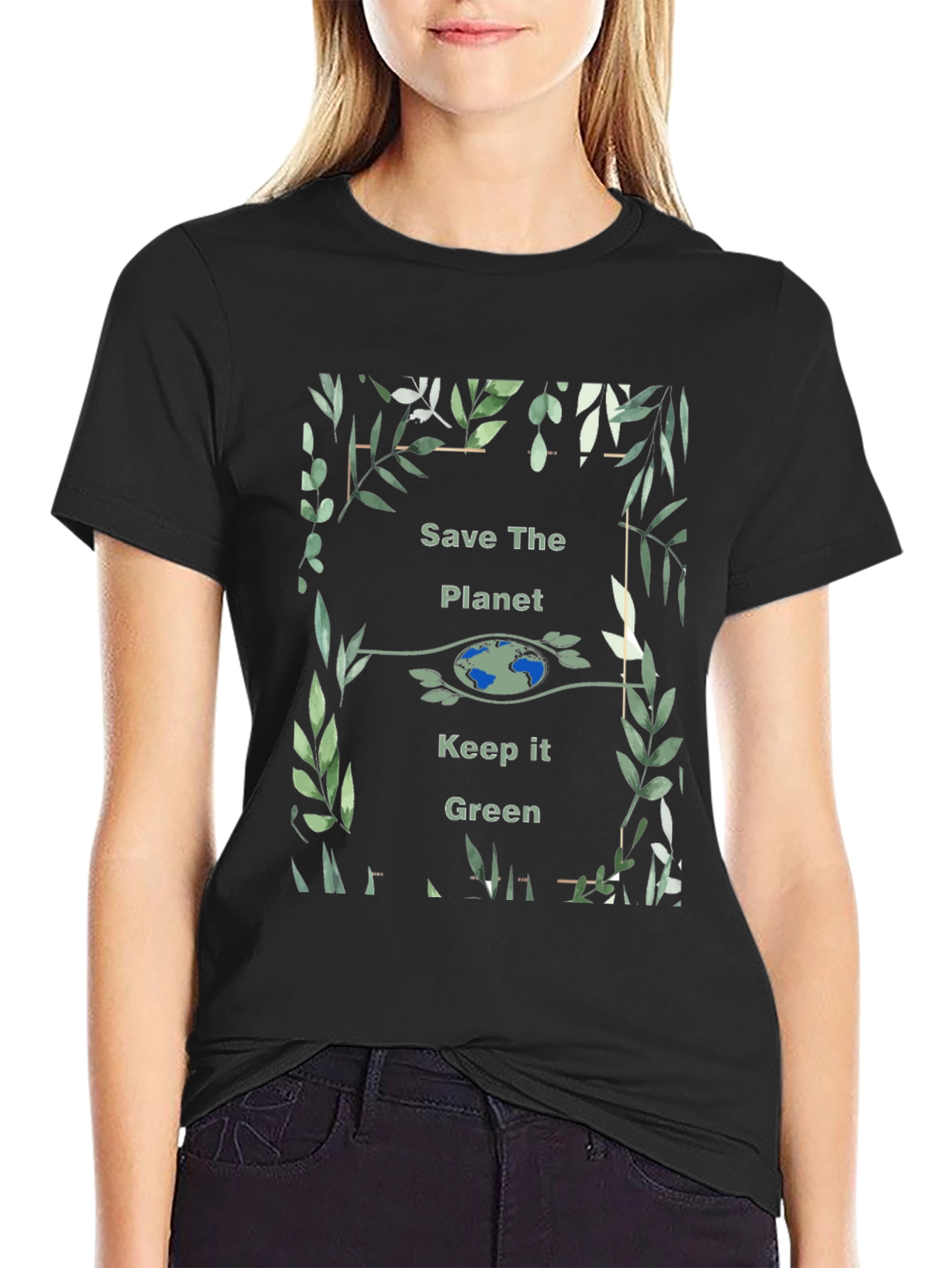 Eco-Friendly Save The Planet Graphic T-Shirt