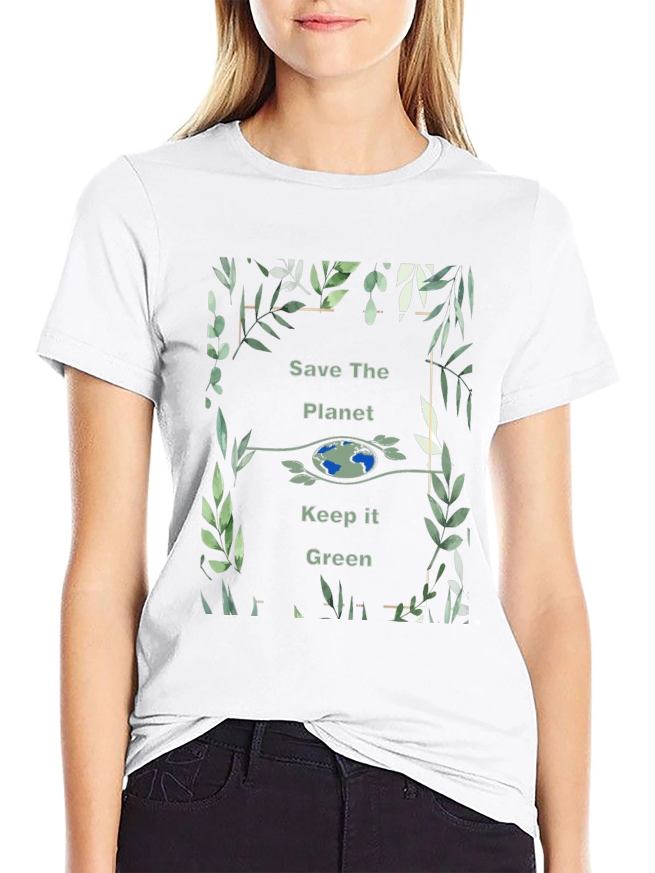 Eco-Friendly Save The Planet Graphic T-Shirt