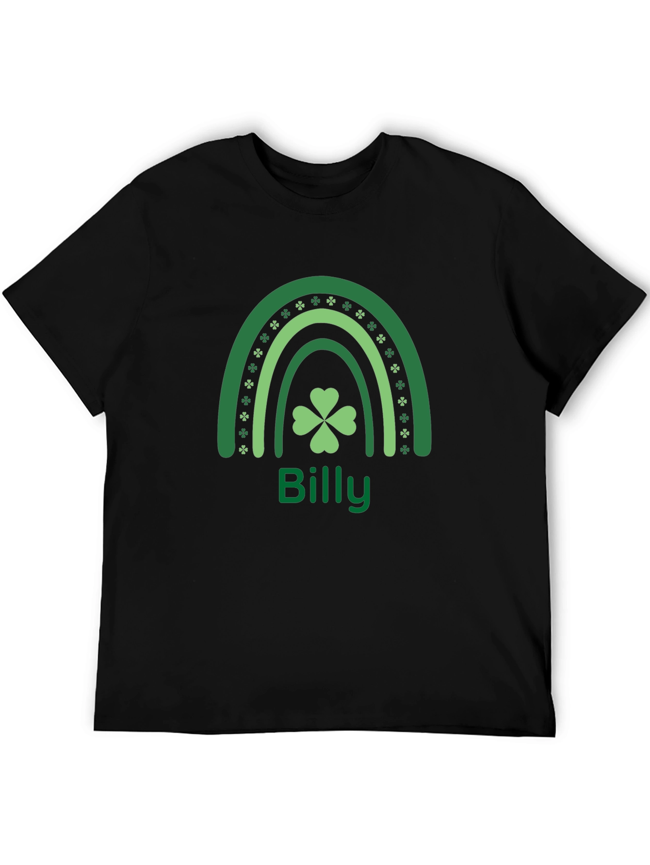 St. Patricks Day Billy Rainbow Clover Graphic Tee