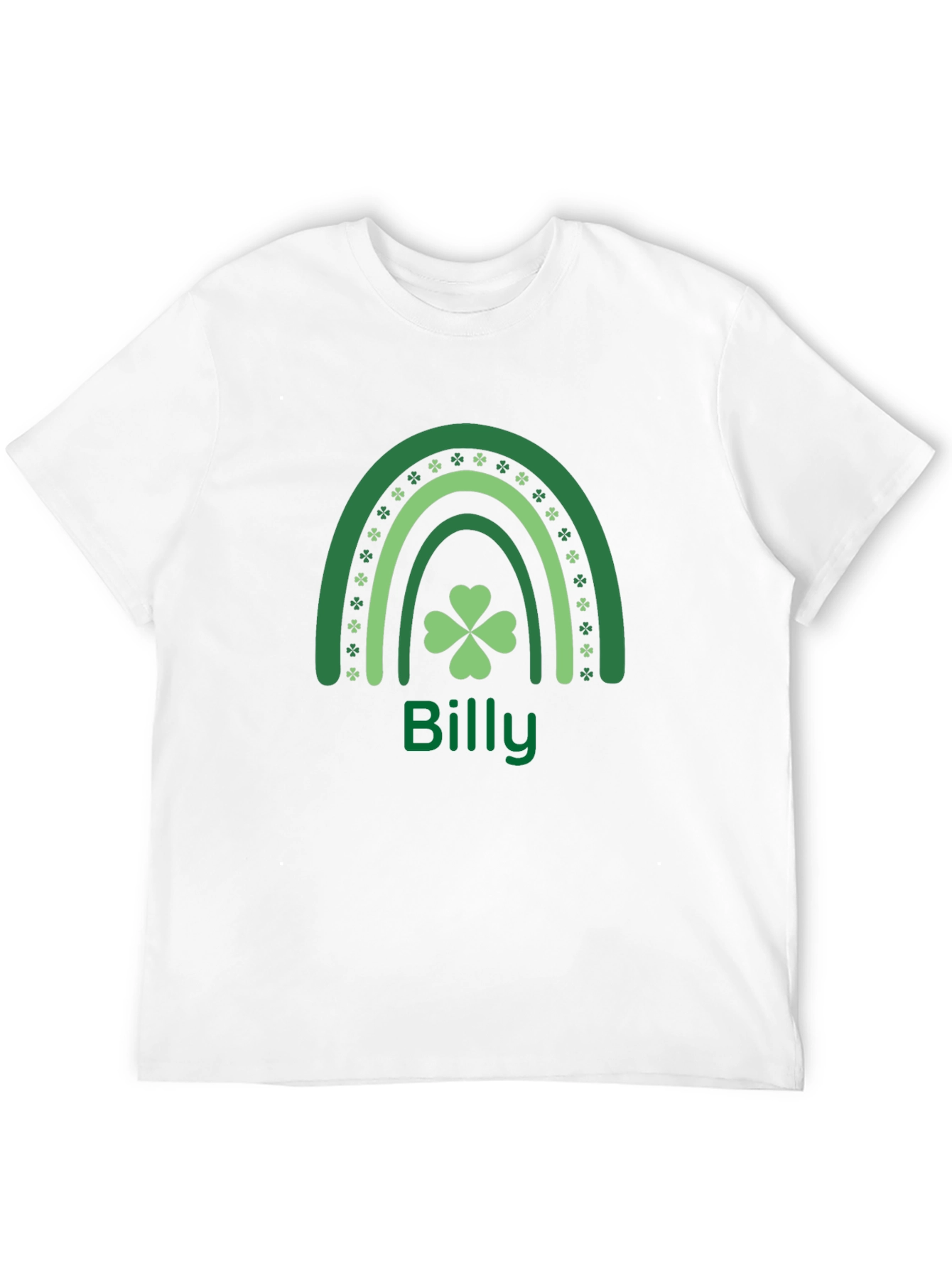 St. Patricks Day Billy Rainbow Clover Graphic Tee