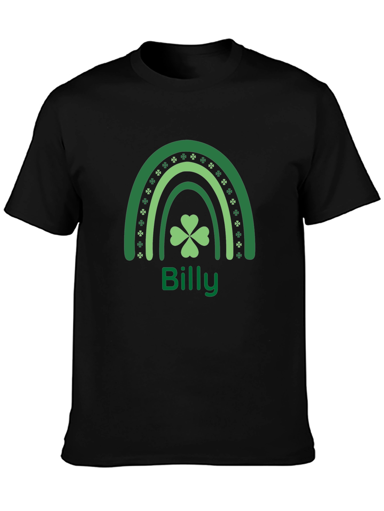 St. Patricks Day Billy Rainbow Clover Graphic Tee