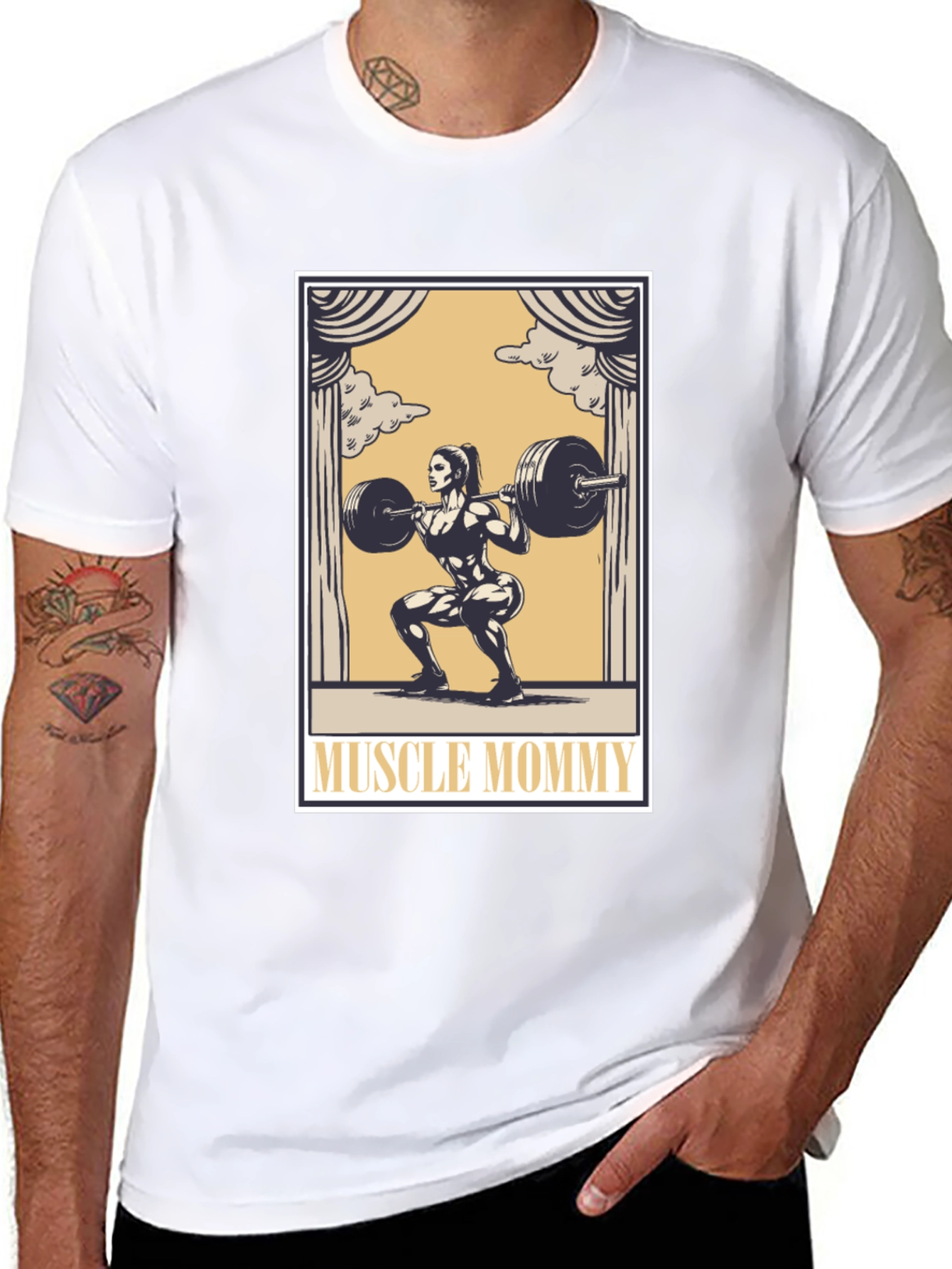 Muscle Mommy Graphic T-Shirt - Fitness Apparel