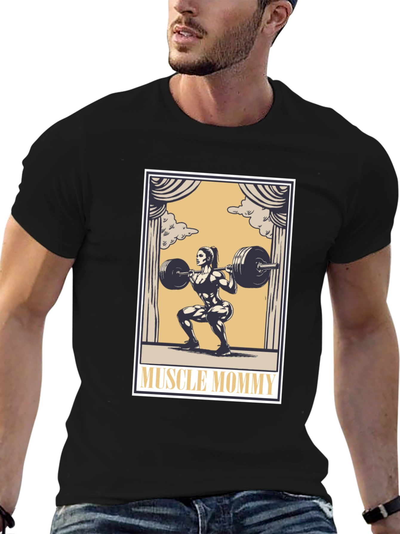 Muscle Mommy Graphic T-Shirt - Fitness Apparel